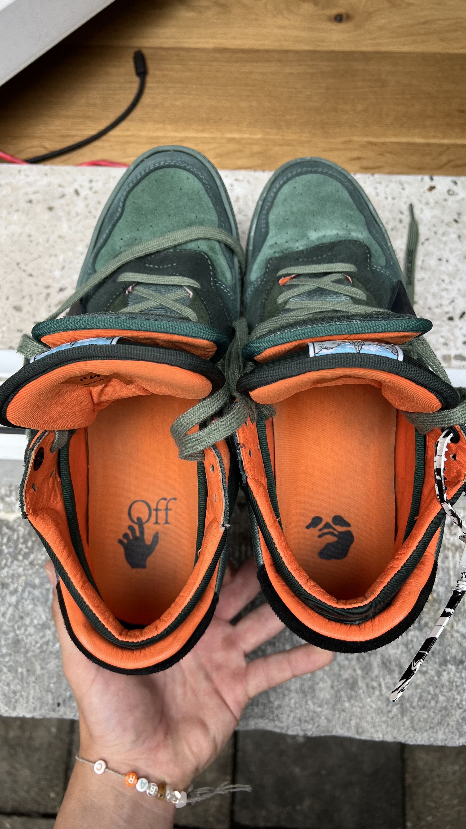 Off-White Off Court Low Dark Green Dark OFF-WHITE Size US 11 / EU 44 - 5 Thumbnail