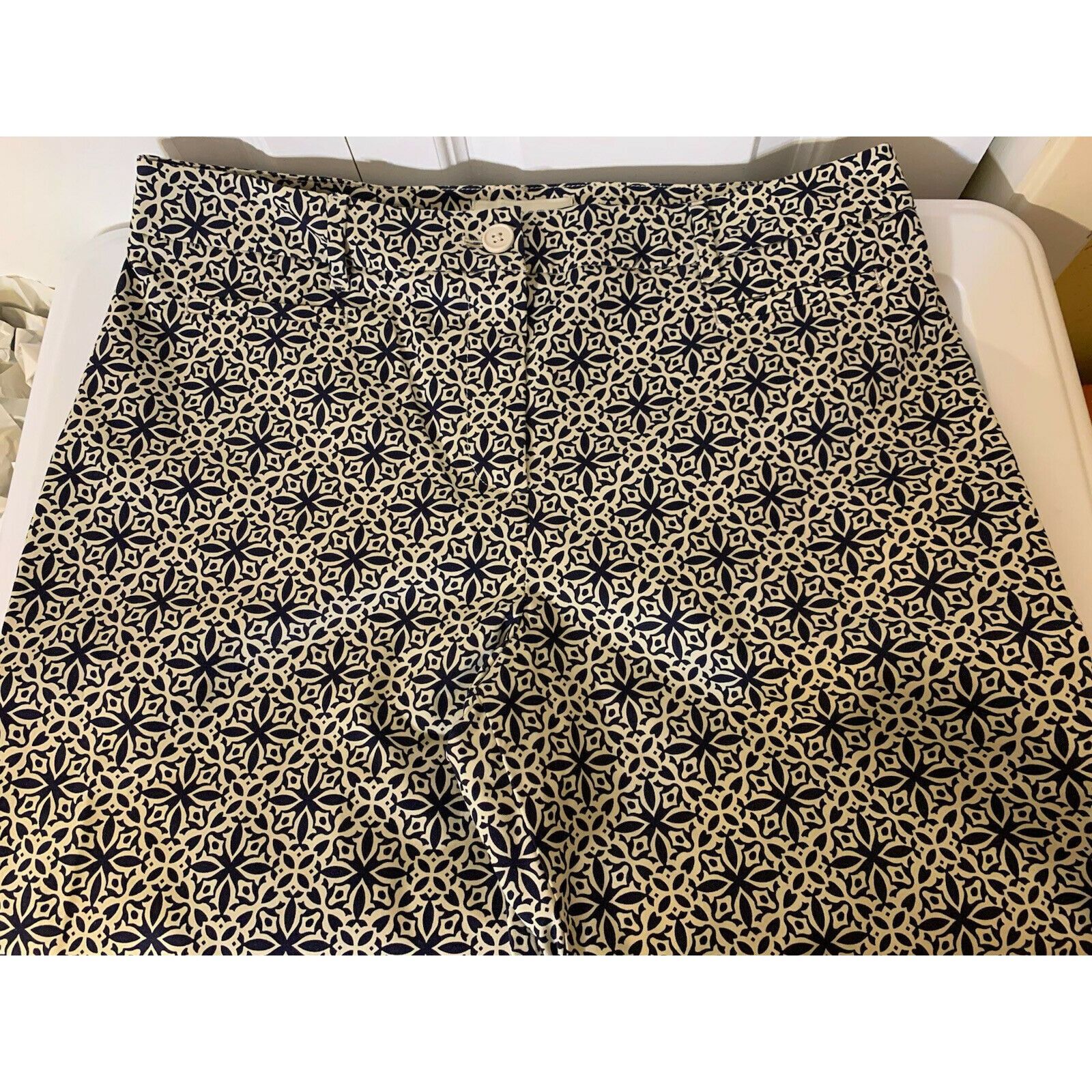 Other TALBOTS Black White Paisley Women Sz 10 Pants Size 32" / US 10 / IT 46 - 5 Thumbnail