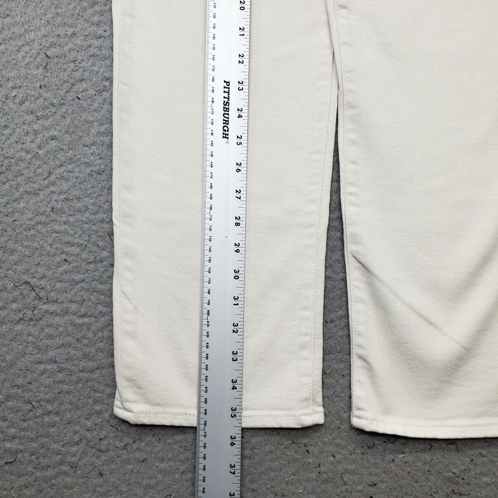 Vintage Hidden Womens Jeans Size 27 White Crop Wide-Leg Vtg Tracey Sea Salt Wash HD1551ST-SS Jeans Size 27" / US 4 / IT 40 - 3 Thumbnail