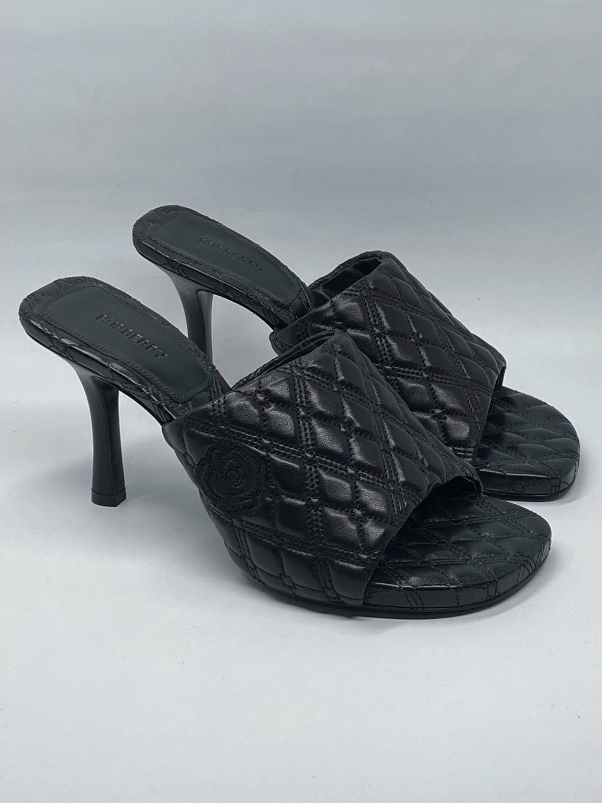 Burberry Burberry Quilted Leather Mules size 37 Size US 7 / IT 37 - 5 Thumbnail