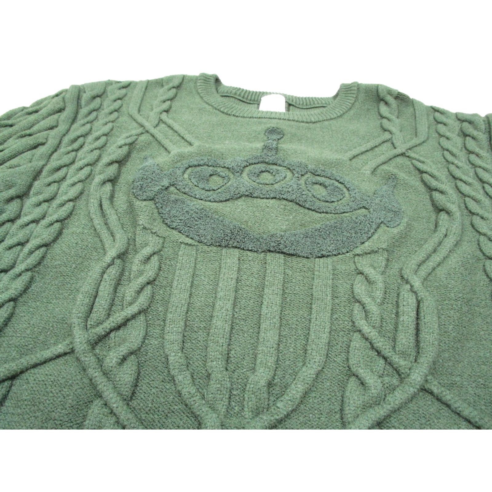 Disney Disney Mens Sweater 2XL Green Alien Toy Story Pixar Pullover Crew Neck Knit Cable- knit Logo Size US XXL / EU 58 / 5 - 2 Thumbnail