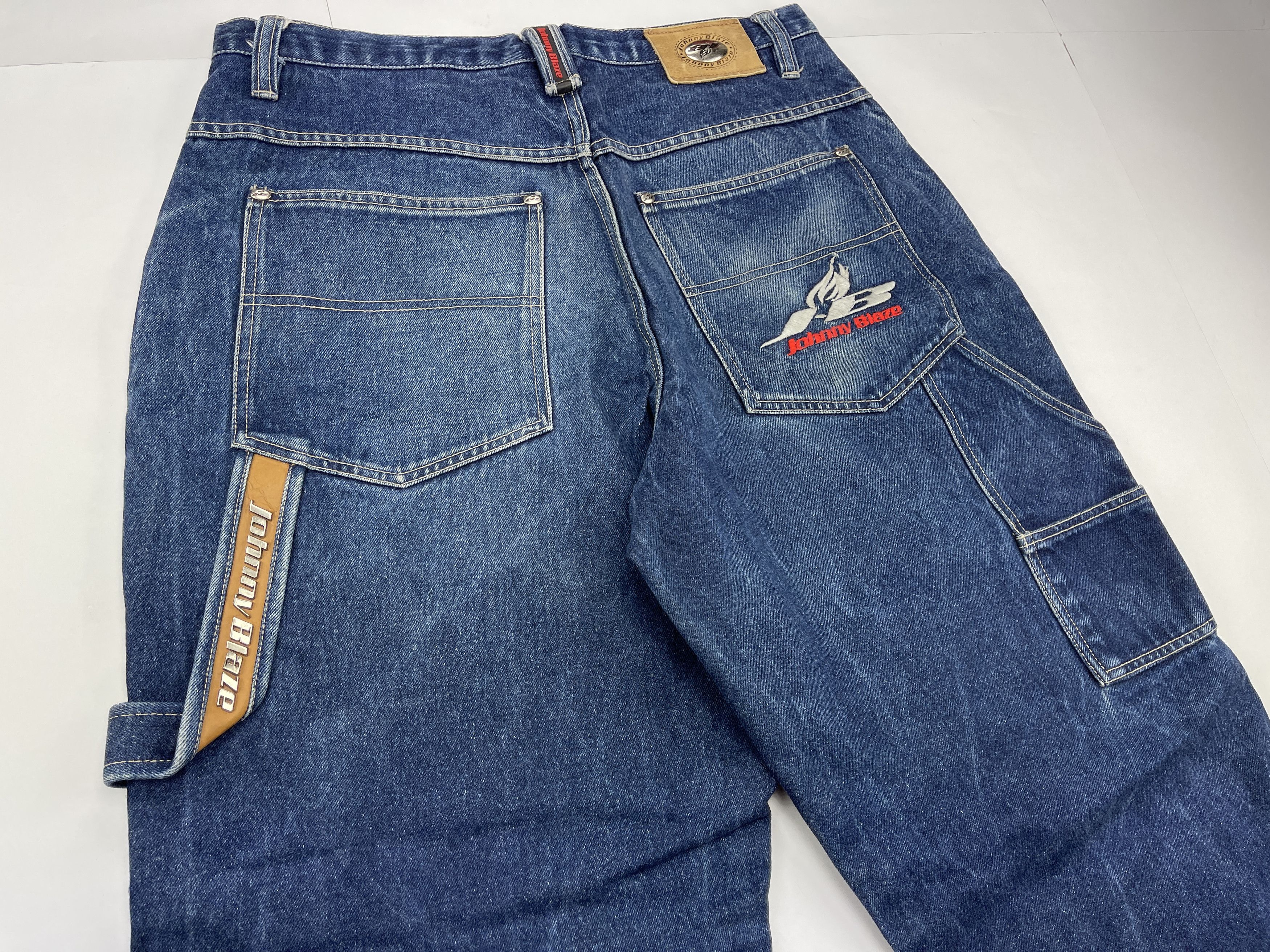 Wu-Tang Clan Johnny Blaze jeans, vintage Wu Wear baggy pants, Wu Tang 34 Size US 34 / EU 50 - 4 Thumbnail