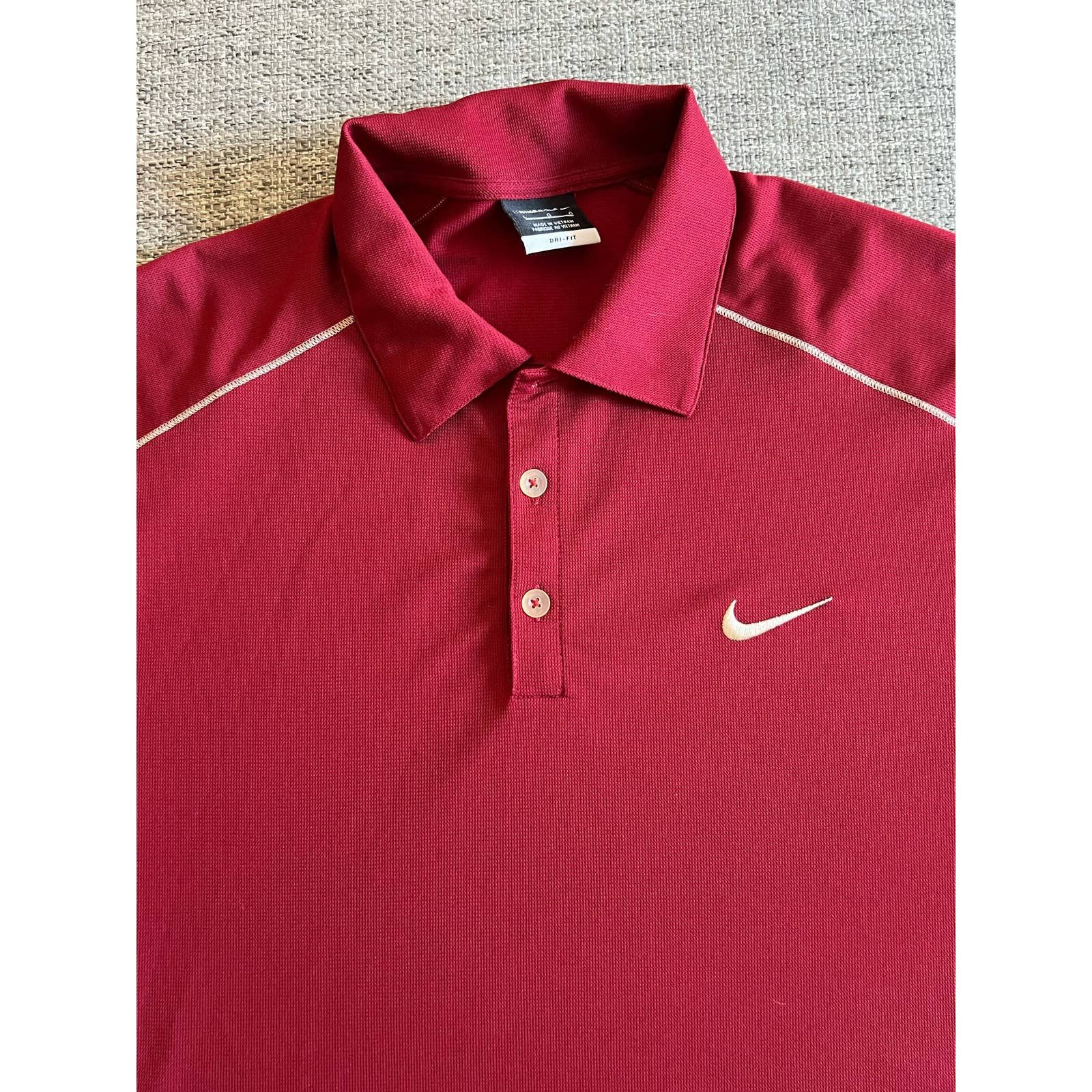 Nike Nike Golf Large maroon polo no logo Size US L / EU 52-54 / 3 - 6 Thumbnail