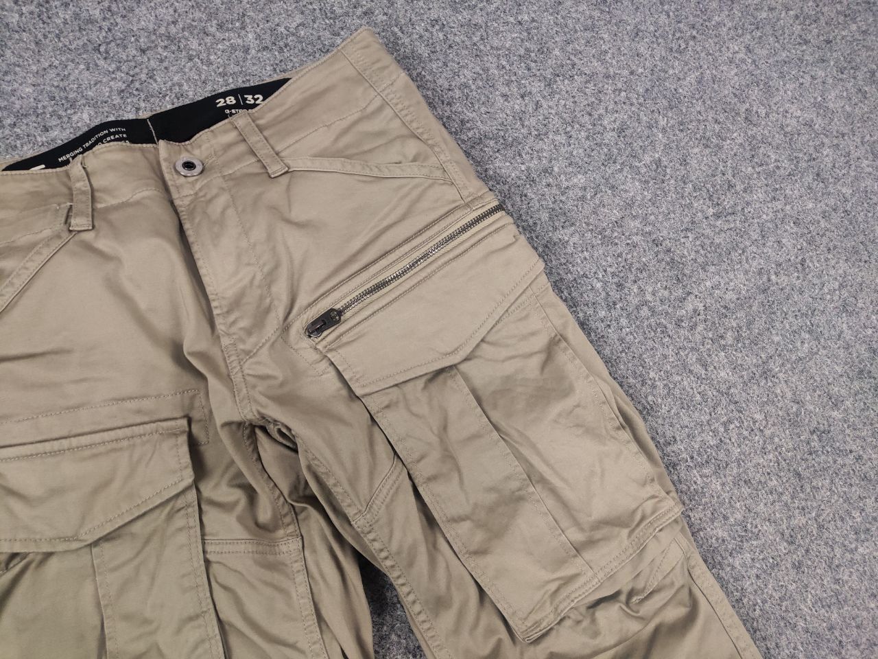 G-Star G Star Raw rovic zip 3d Regular tapered Cargo Pants Vintage Size US 29 - 12 Thumbnail