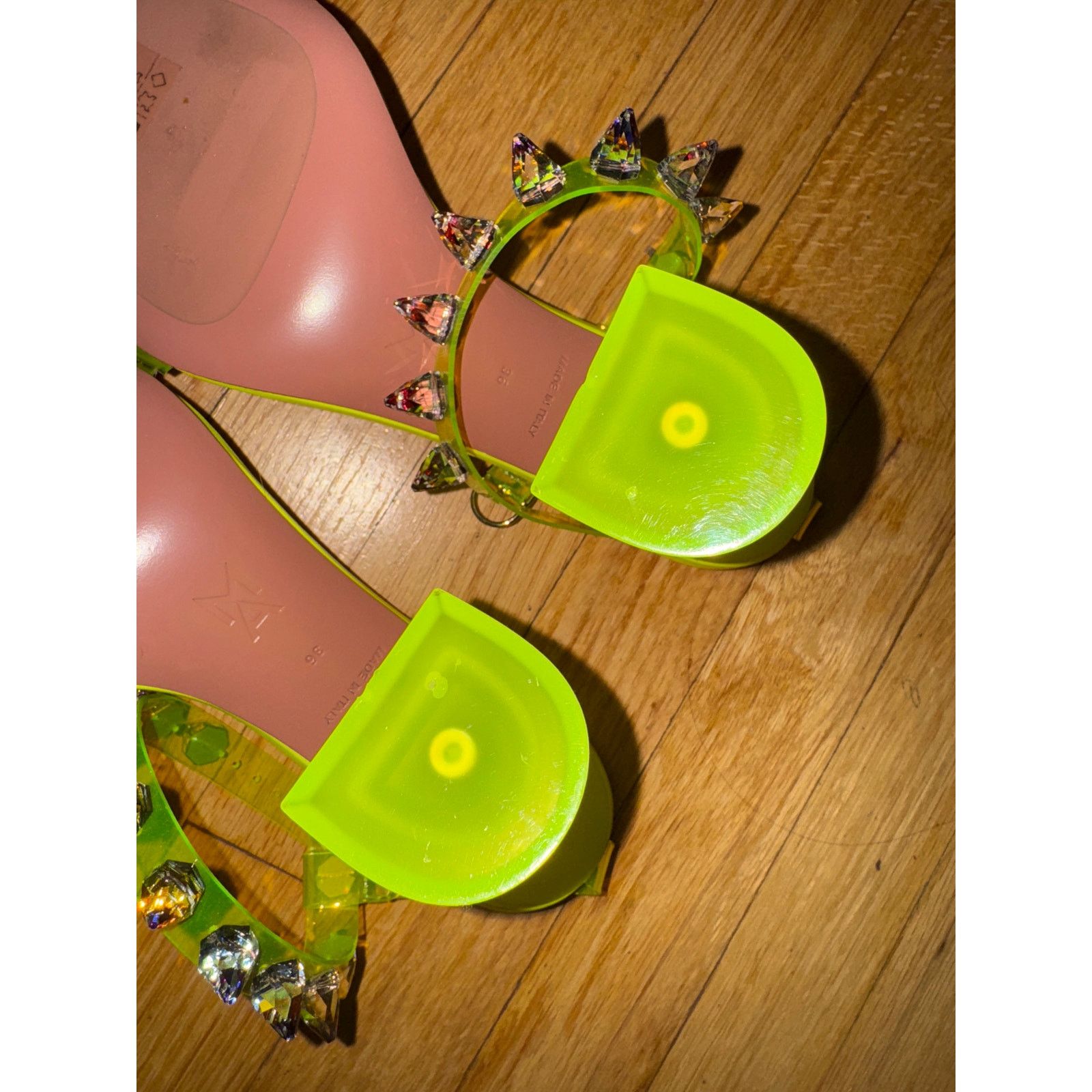 Amina Muaddi Amina Muaddi Julia spike studded heels 36 Size US 6 / IT 36 - 5 Thumbnail