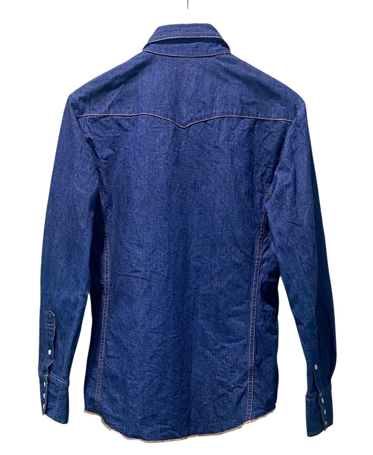 Wrangler Vintage 90s Wrangler Denim Western Shirt Size US M / EU 48-50 / 2 - 2 Thumbnail