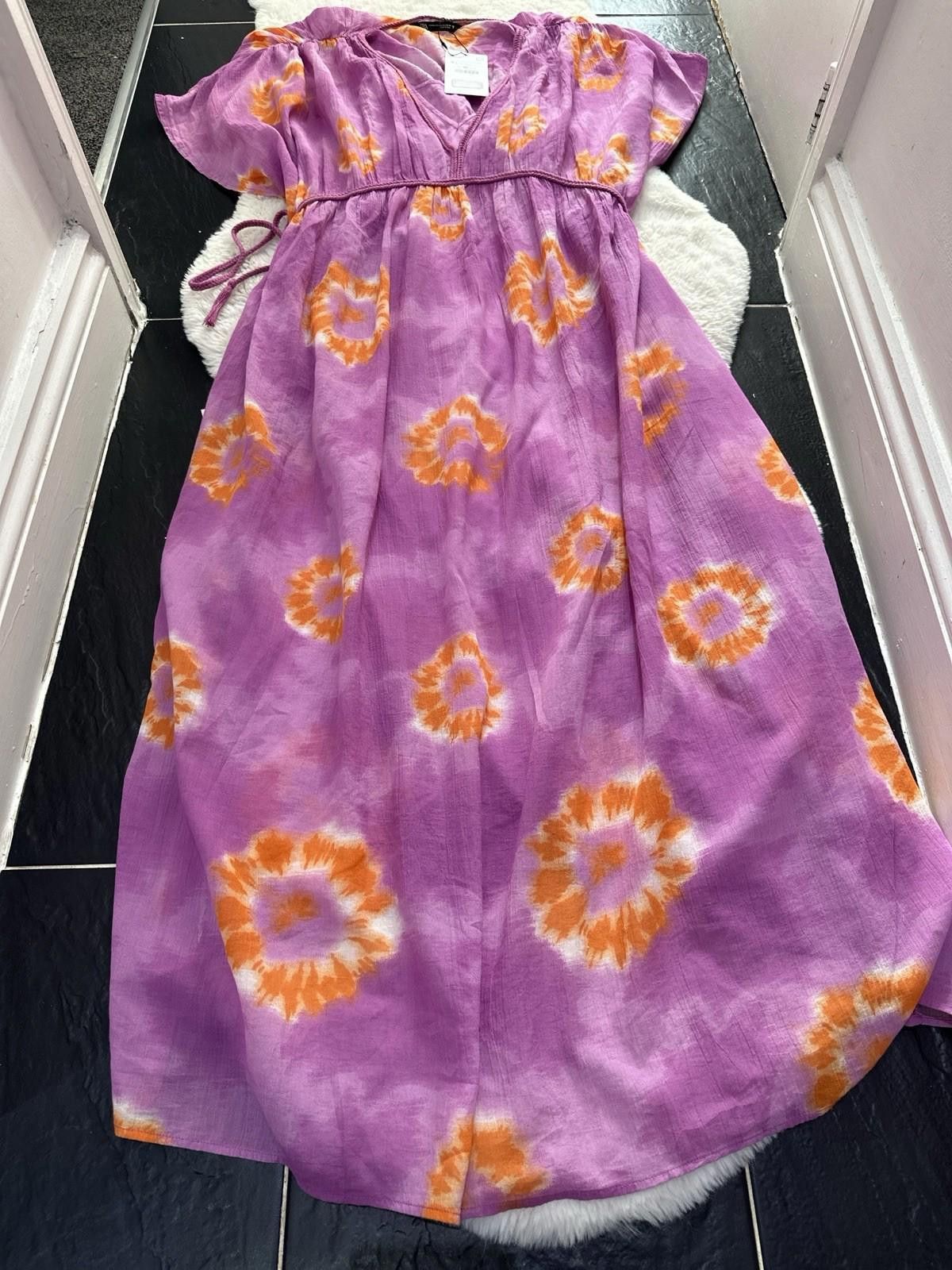 Zara ZARA Coverup Purple dress Combo Coverup Size L / US 10 / IT 46 - 7 Thumbnail