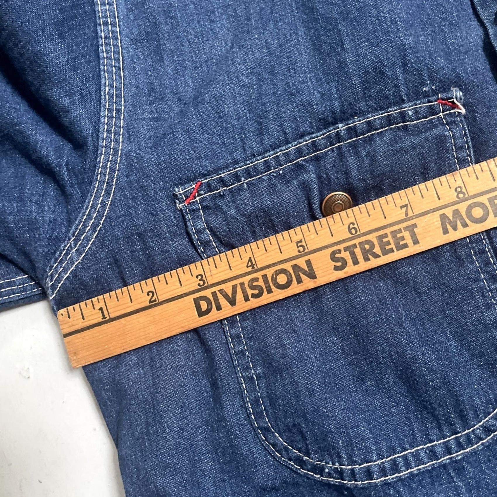 Sears Vintage Sears Denim Workwear Jacket Lined Chore Cotton S Blue Unisex Adults Size S USA 80s 70s 6sn Size US S / EU 44-46 / 1 - 2 Thumbnail