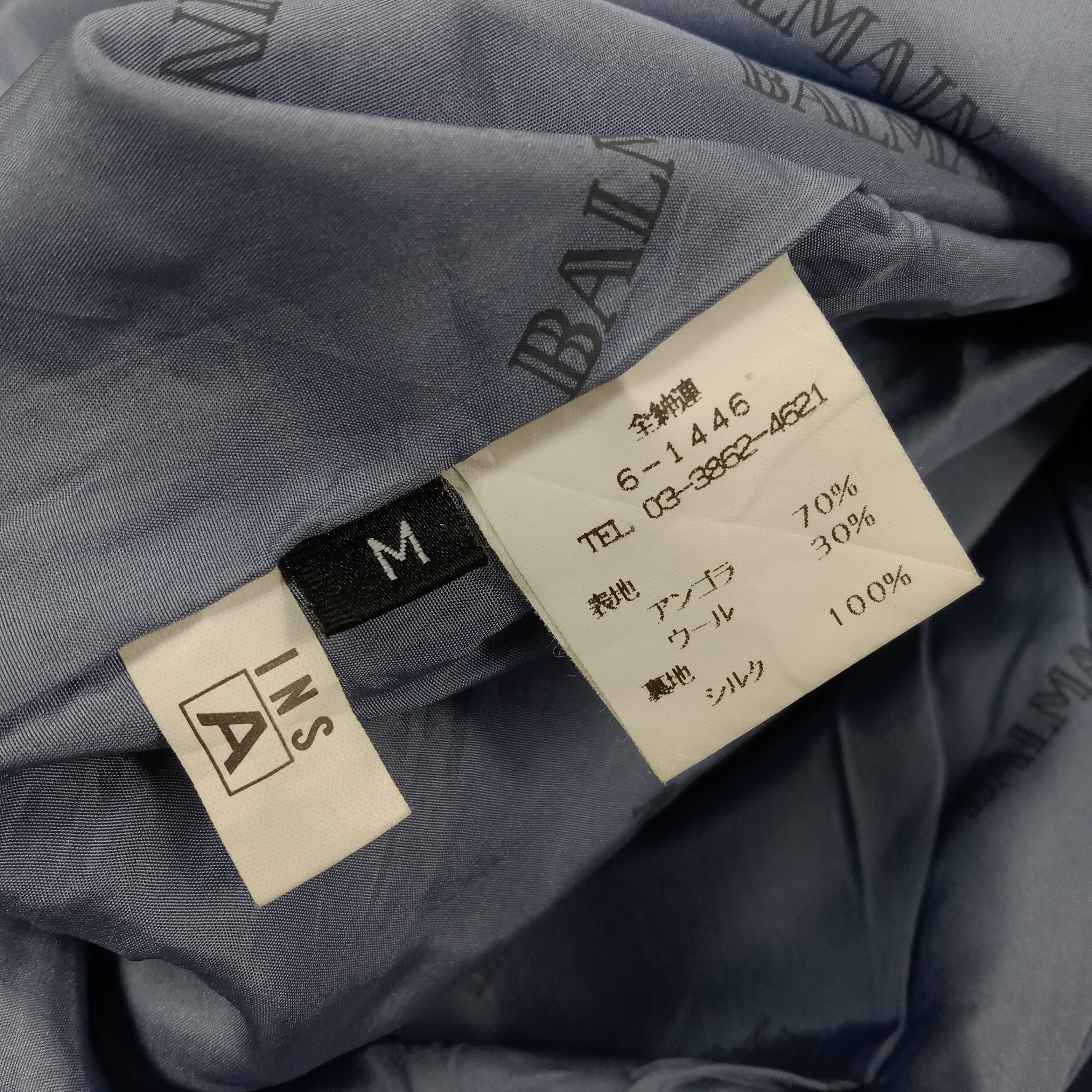 Balmain × Vintage Balmain Paris Luxury Brand Trench Coat Jacket Size US M / EU 48-50 / 2 - 10 Thumbnail