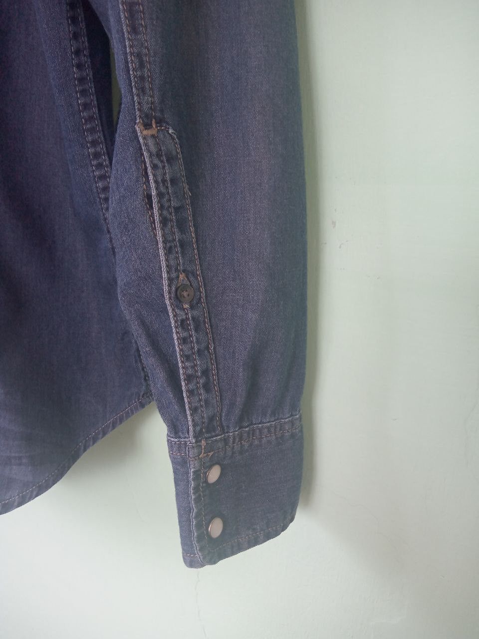 Diesel Diesel Dark Blue Denim Shirt Size US M / EU 48-50 / 2 - 12 Thumbnail