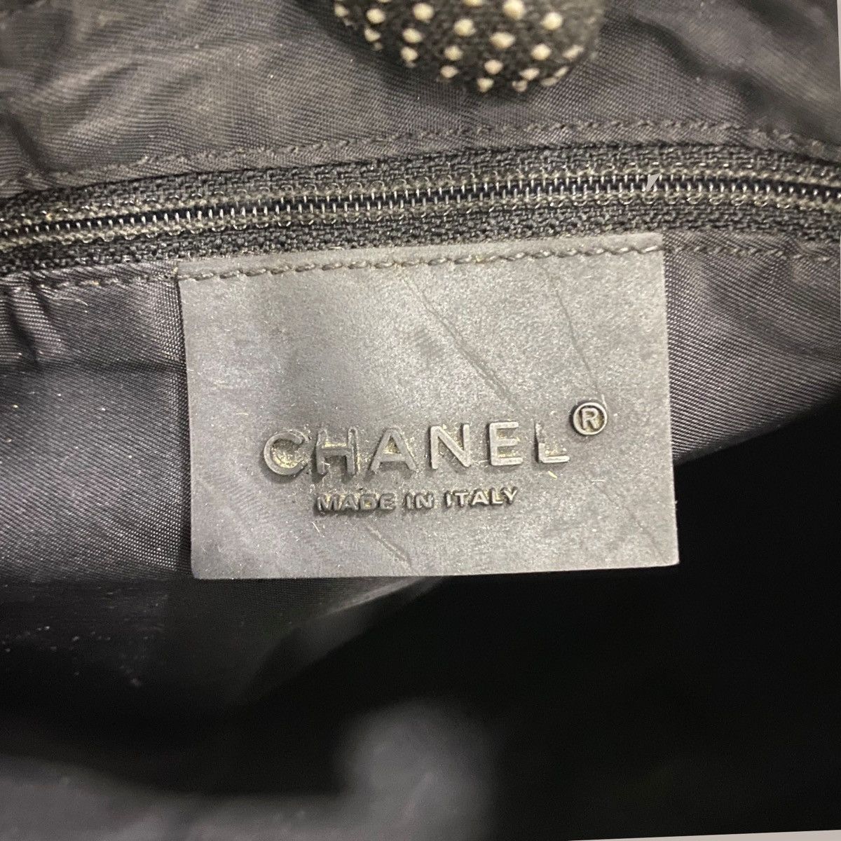 Chanel ‼️LASTDROP‼️AUTH. CHANEL BLACK PRINTED VINLY AND MESH CC SPORT Size ONE SIZE - 10 Thumbnail