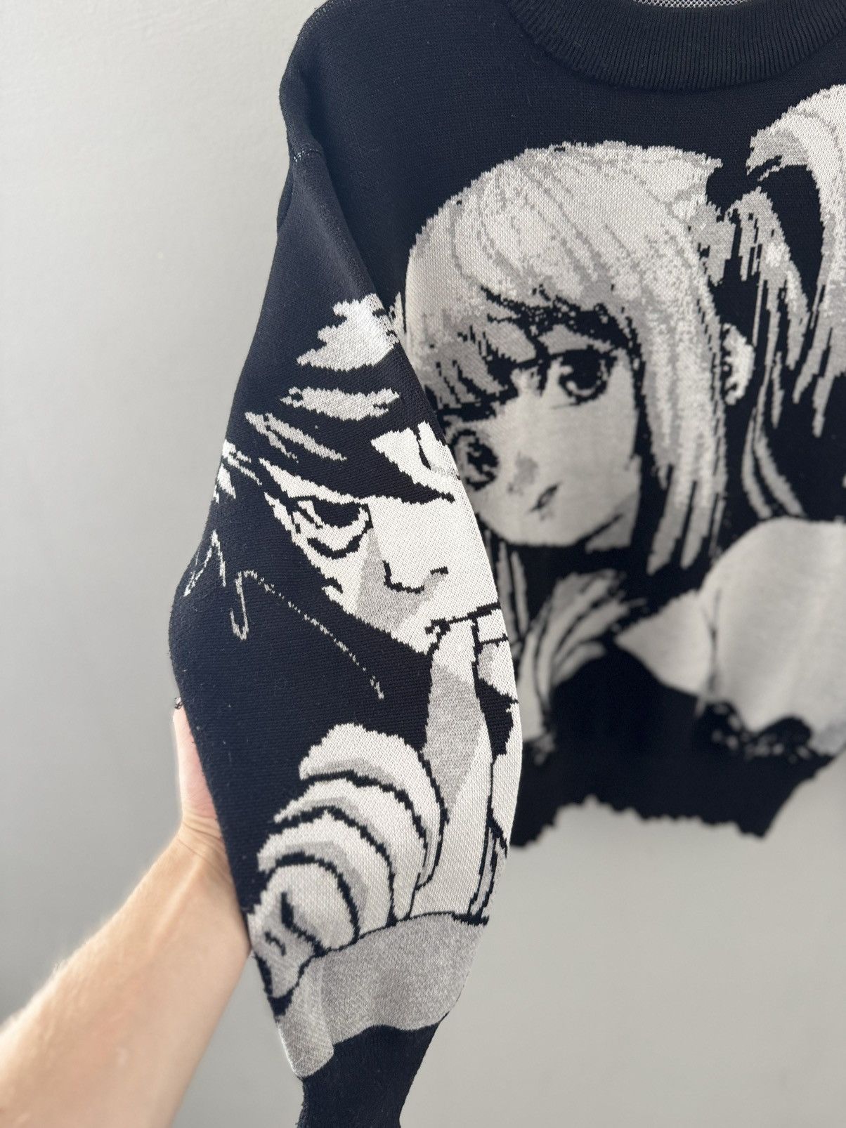 Japanese Brand Y2K Anime Knit Loose Sweater Death Note Misa Amane Size US M / EU 48-50 / 2 - 3 Thumbnail