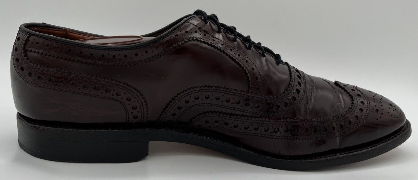 Allen Edmonds Allen Edmonds MCALLISTER Size 9.5 D Burgundy Leather Oxfords Size US 9.5 / EU 42-43 - 7 Thumbnail