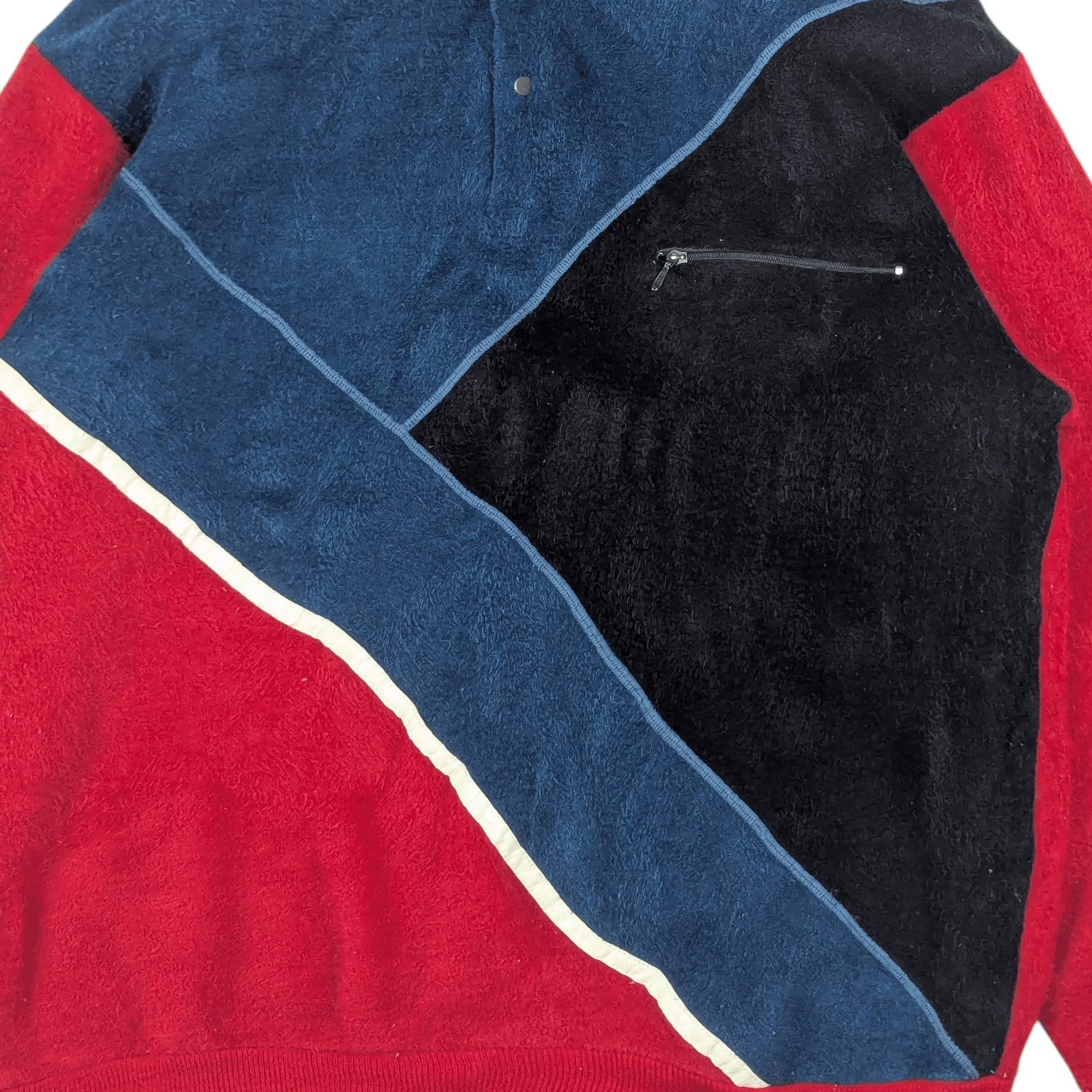 Japanese Brand Vtg JAPAN Winther Club Fleece Velvet Multicolor Sweatshirt Size US M / EU 48-50 / 2 - 7 Thumbnail
