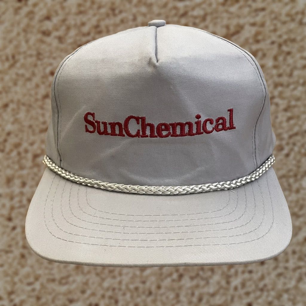 Spell Nike Sun Chemical Hat Cap Snapback Gray Corded Adjustable Logo Spell Out Rope Mens Size ONE SIZE - 1 Thumbnail