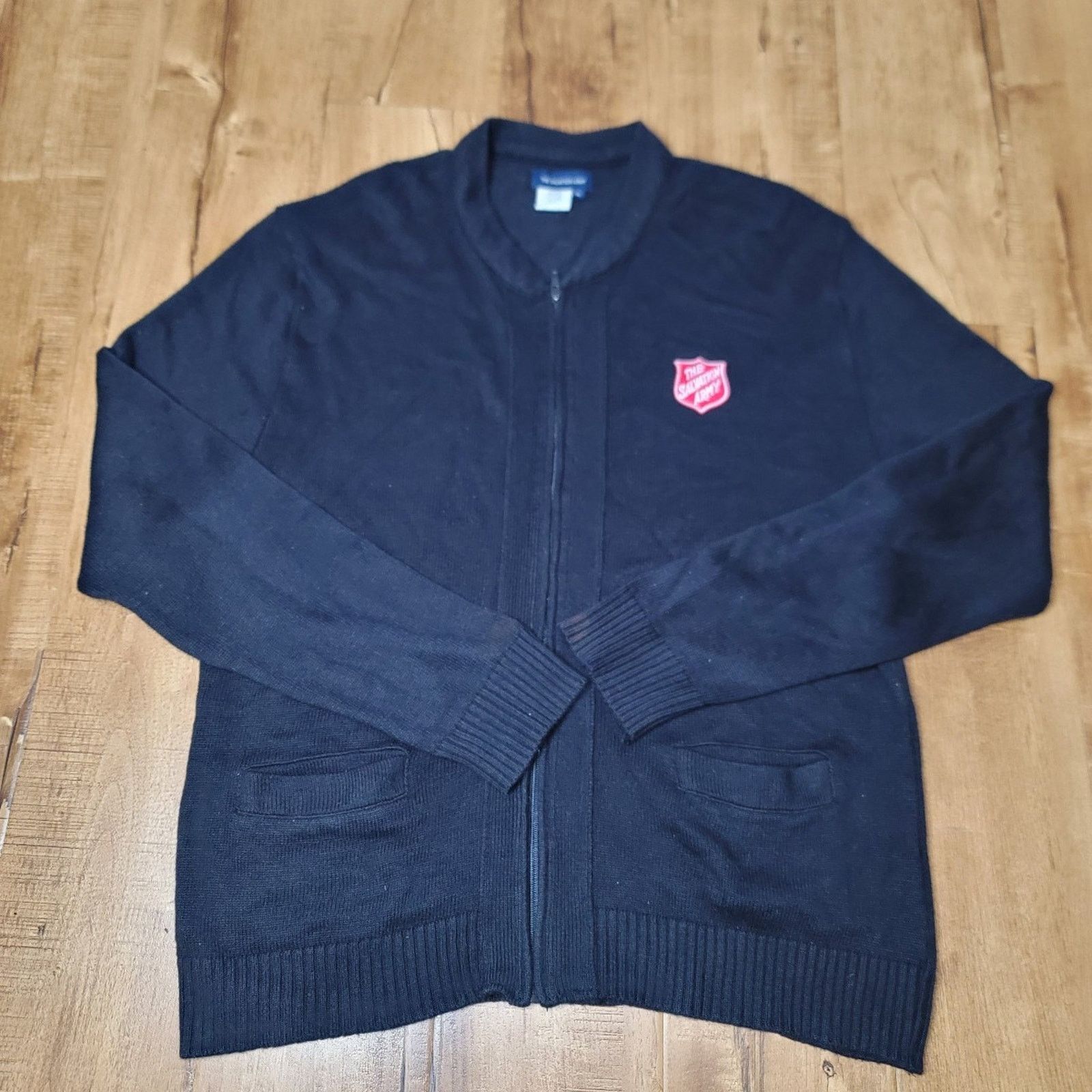 The Unbranded Brand Vtg Salvation Army Full-Zip Sweater Size US XL / EU 56 / 4 - 1 Thumbnail