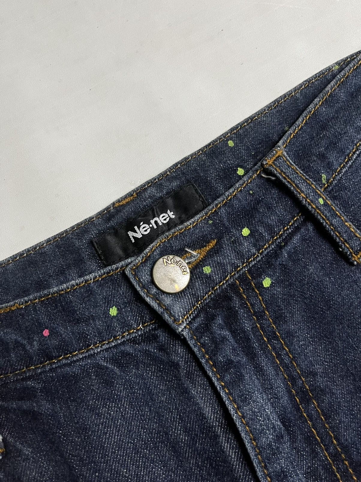 Tornado Mart 💸Bidding Offer💸00s Ne-Net Sparklatter denim pant Size US 29 - 7 Thumbnail