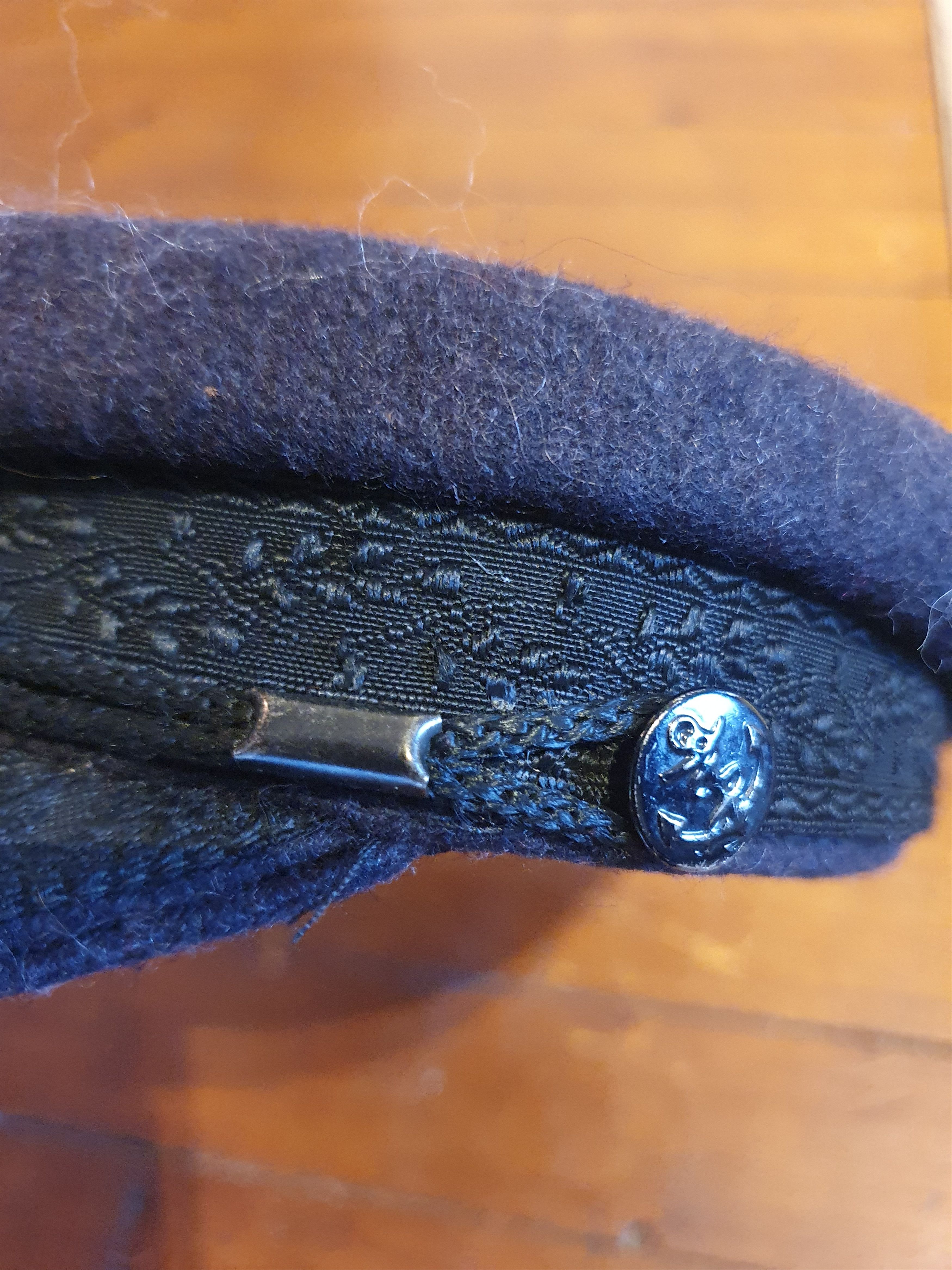 Vintage Royal Imperial Navy Captains Flat Cap Sailor Hat Size ONE SIZE - 8 Thumbnail