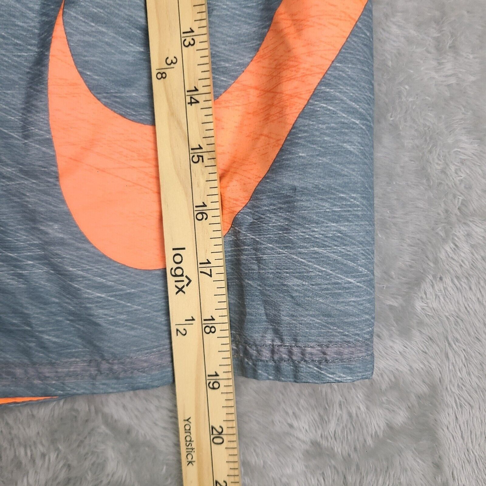 Nike Nike Board Shorts Mens Size Small Green Orange Swoosh Logo S Size US 29 - 2 Thumbnail