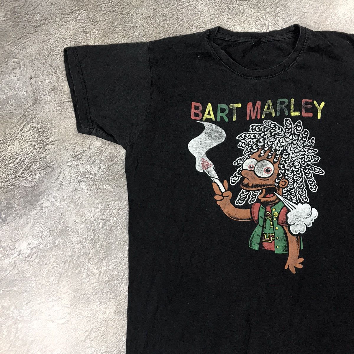 Vintage Vintage Y2K Bart Marley Graphic Tee Streetwear Skate Slim M Size US M / EU 48-50 / 2 - 3 Thumbnail