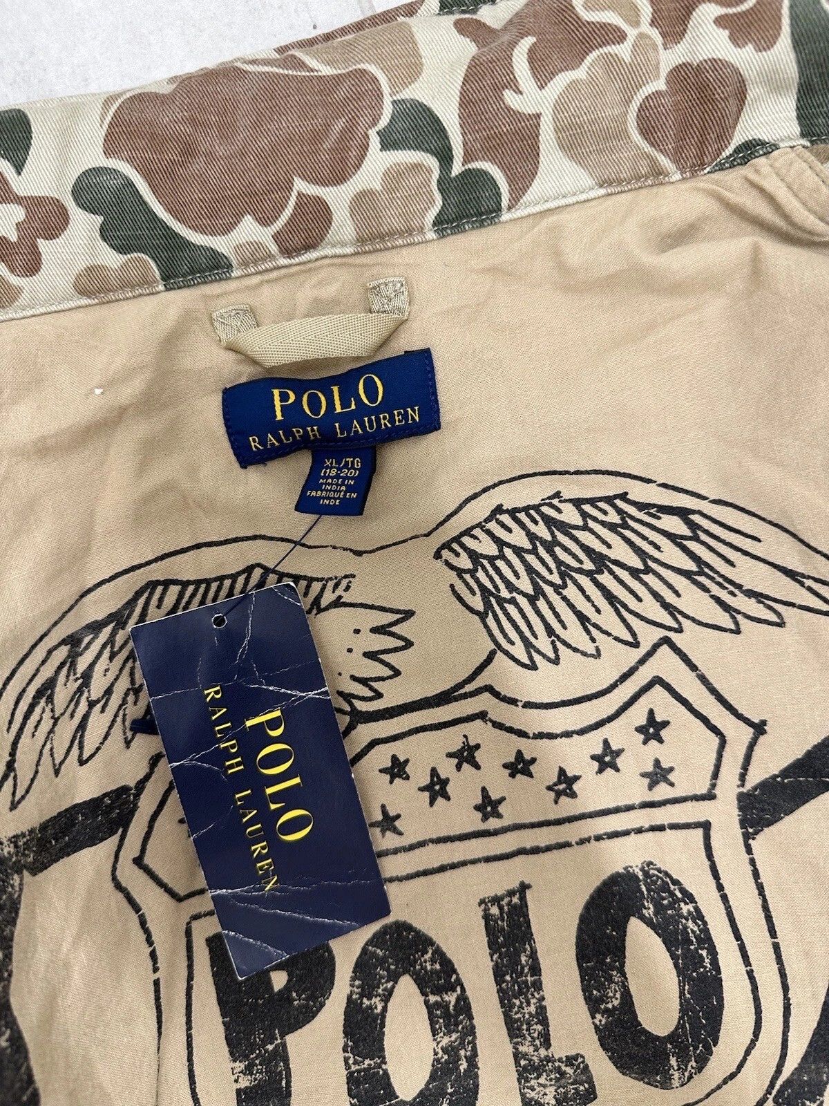 Polo Ralph Lauren Polo Ralph Lauren Military USA Flag Camo Women Jacket Army Size XXL / US 16-18 / IT 52-54 - 16 Thumbnail