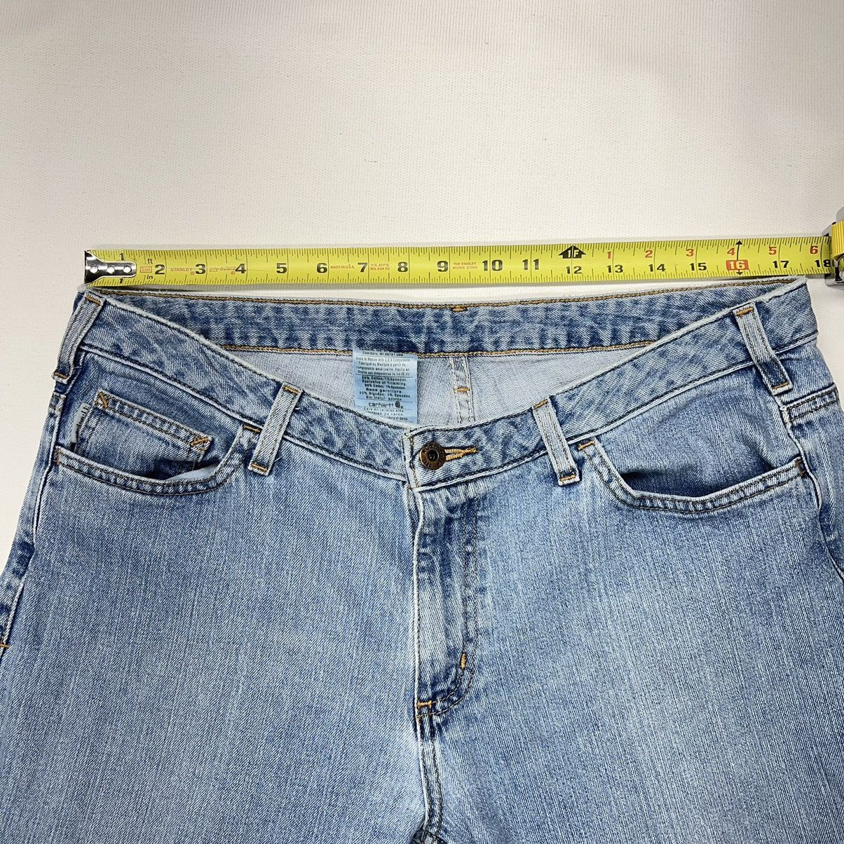 Carhartt Carhartt Jeans 14X32 Curvy Fit Blue Denim Washed Faded Worn Size 36" / US 14 / IT 50 - 18 Thumbnail