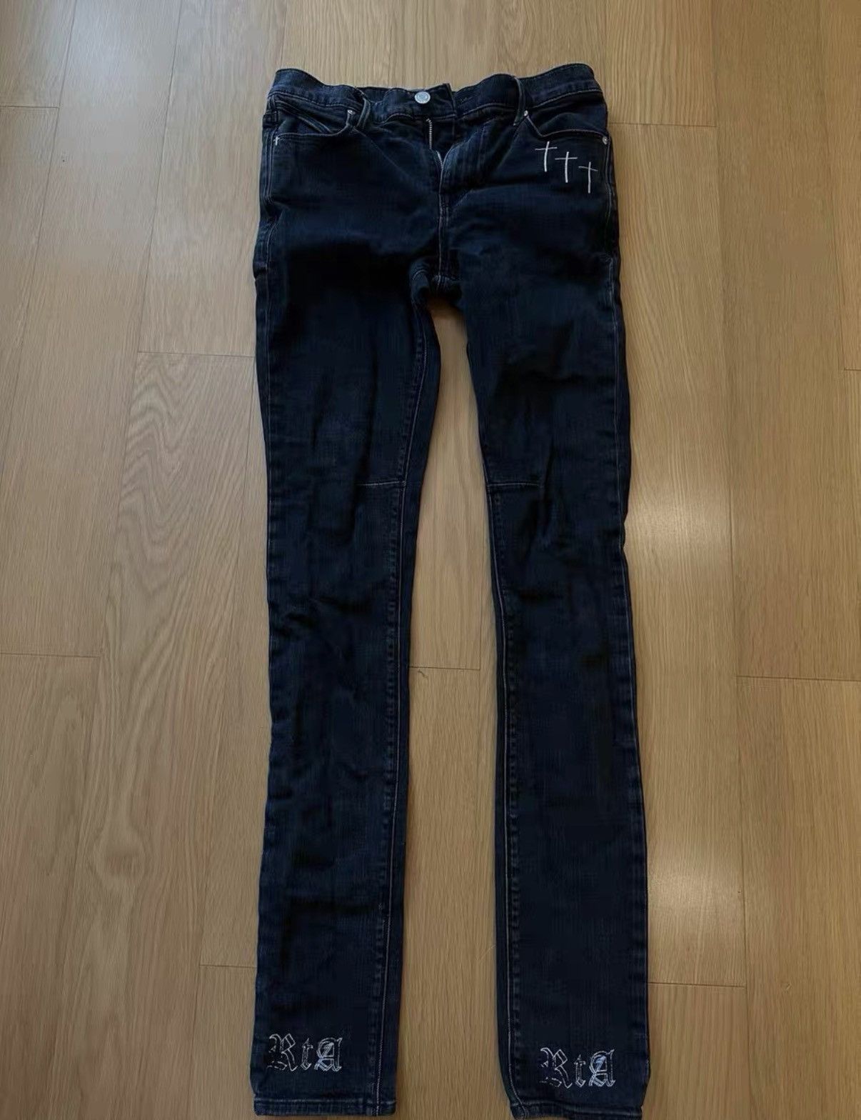 Russell Athletic R+A Classic Graffiti Jeans, Size US 30 / EU 46 - 1 Thumbnail