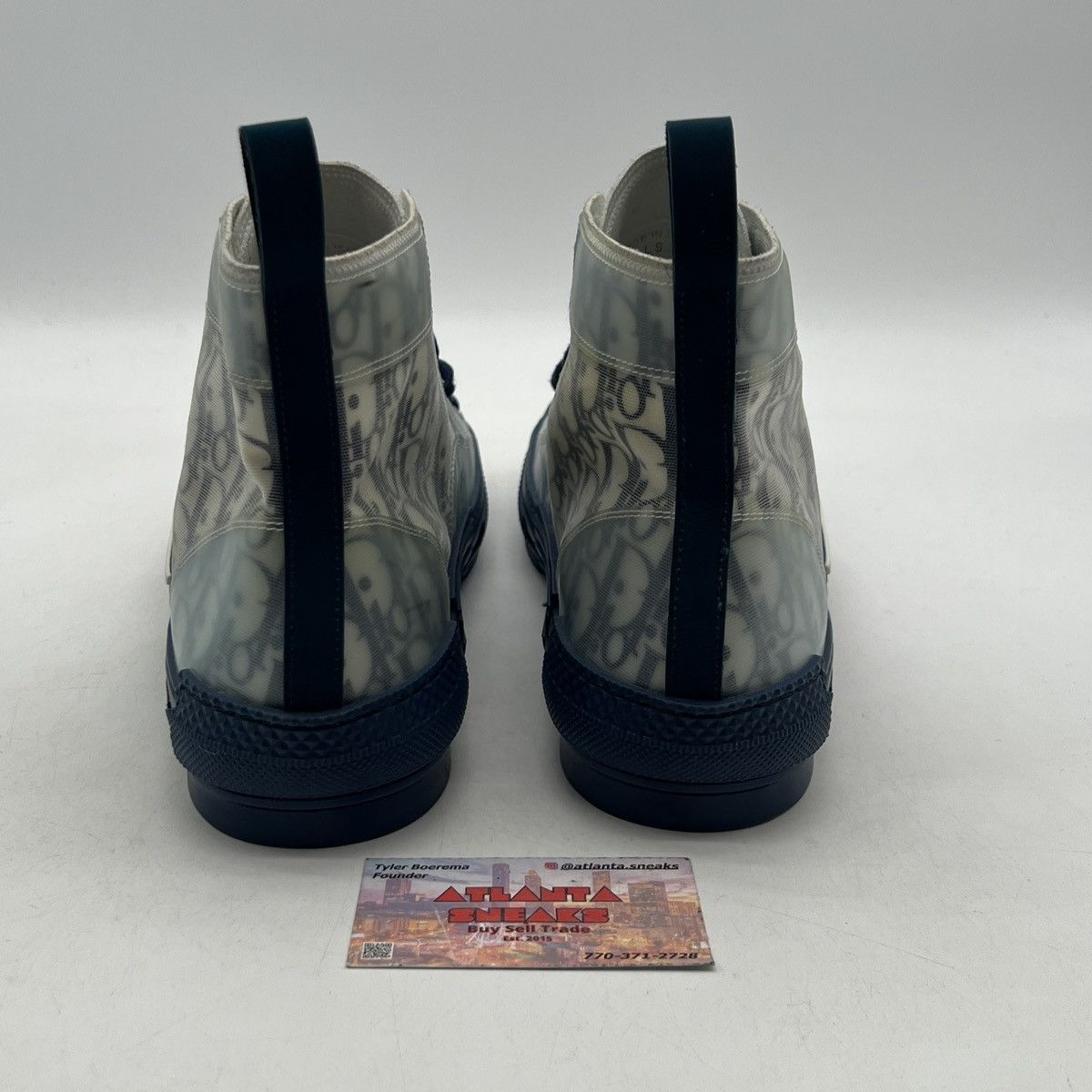 Dior Dior b23 high top blue oblique Size US 12 / EU 45 - 3 Thumbnail