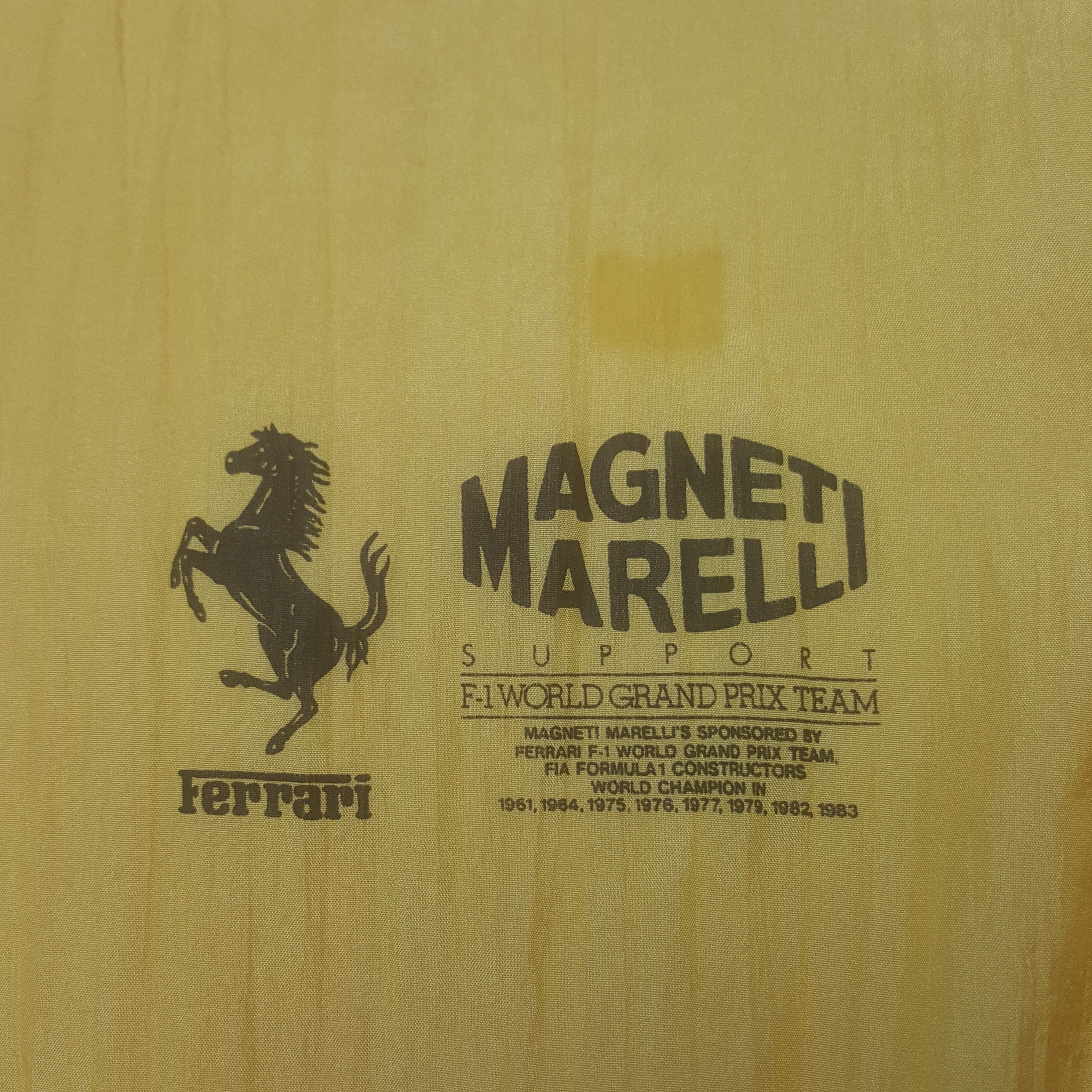 Ferrari × Vintage Vintage Magneti Marelli F1 Racing Team Windbreaker Jacket Size US L / EU 52-54 / 3 - 5 Thumbnail