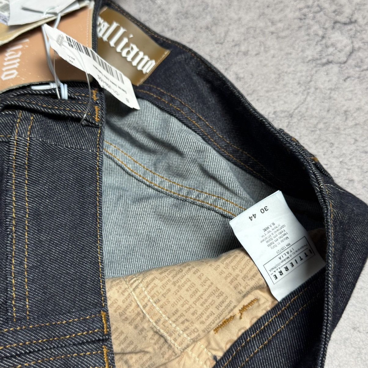 John Galliano NEW Galliano Y2K 00s Flared Jeans Size 30" / US 8 / IT 44 - 6 Thumbnail