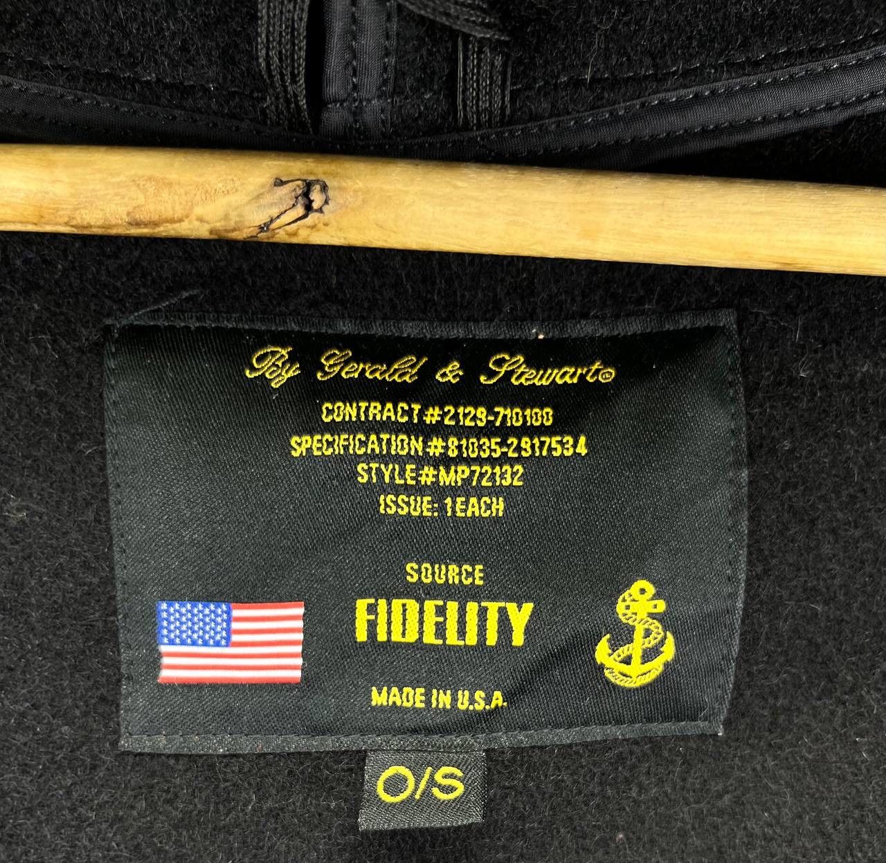 Fidelity Vintage Fidelity Black Wool Pancho Size ONE SIZE - 5 Thumbnail