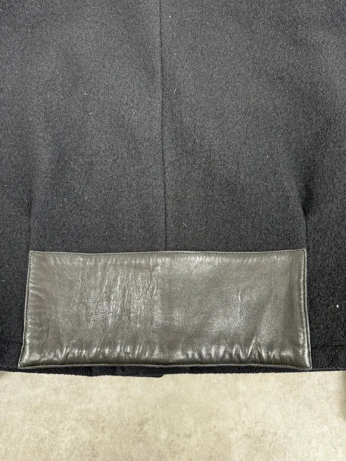 Givenchy AW2013 Givenchy Black Leather Sleeves Bomber Teddy Jacket by Riccardo Tisci Size US M / EU 48-50 / 2 - 11 Thumbnail