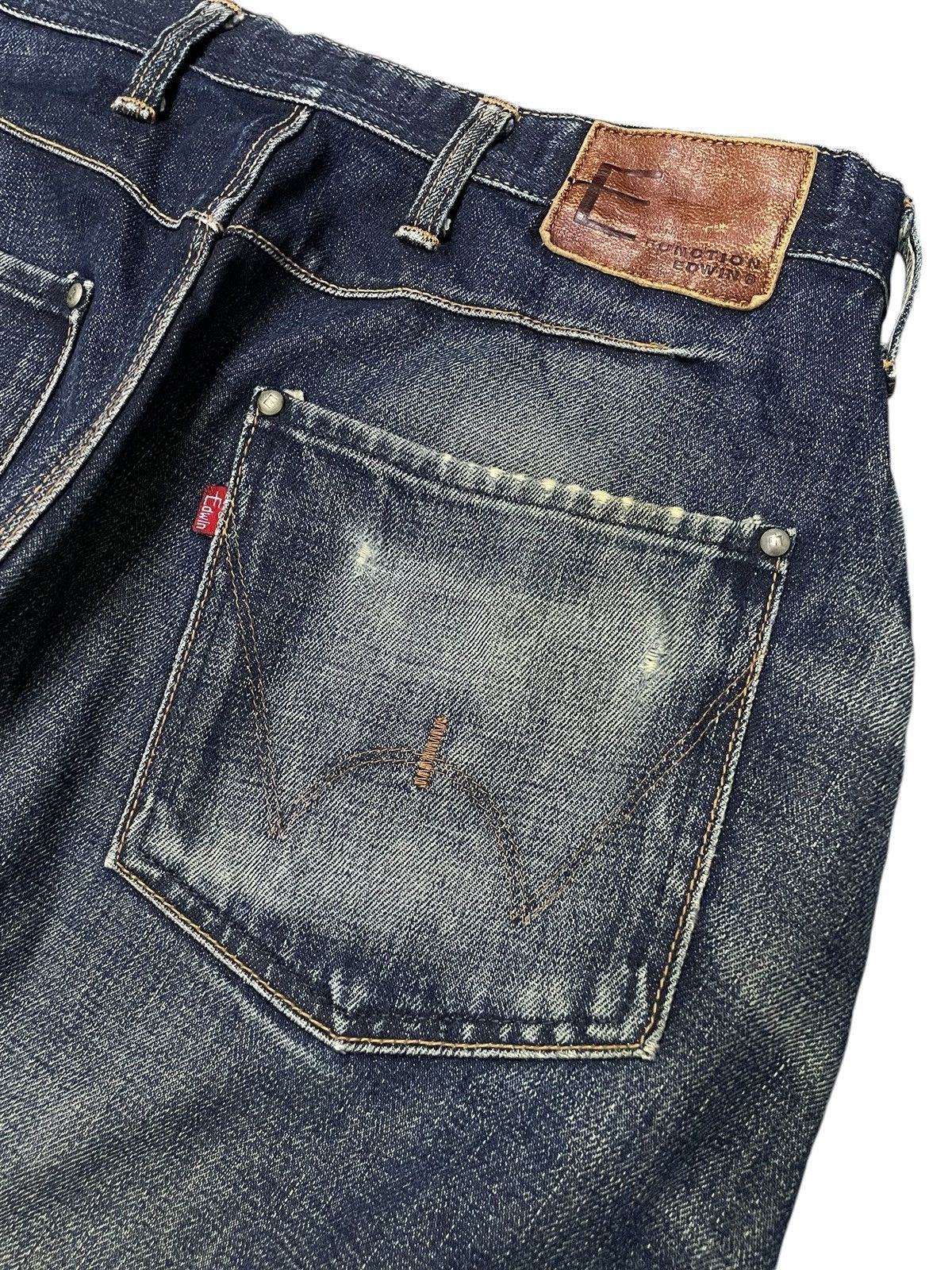 Edwin × Hysteric Glamour Vintage Edwin E Function Spiral Cut Loose Jeans Size US 30 / EU 46 - 15 Thumbnail