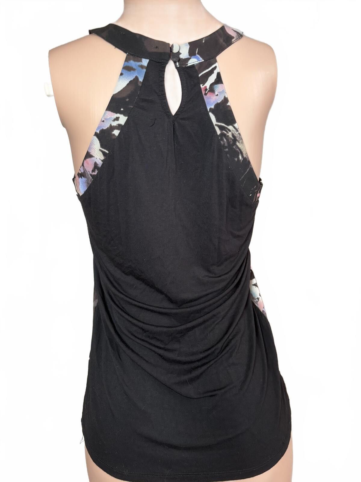 Unknown London The Limited Sleeveless Black & Multicolor Tank Top. Small. Size M / US 6-8 / IT 42-44 - 4 Thumbnail