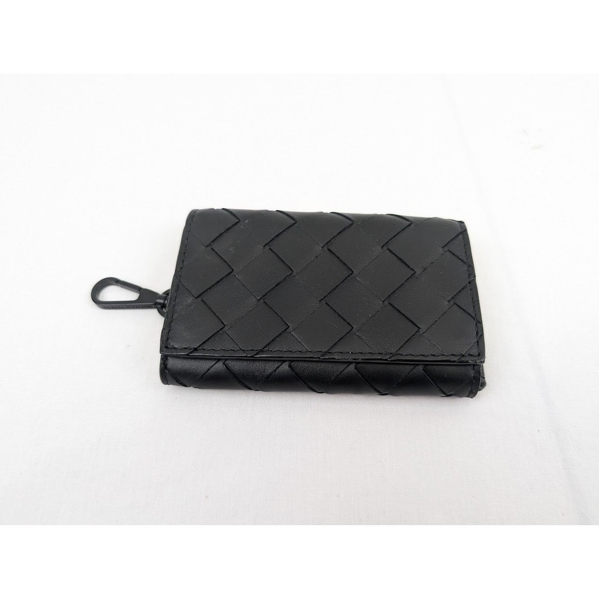 Bottega Veneta o1rshd1 Size: OS / Intreccio Light Calf Key Chain In Nero Size ONE SIZE - 2 Thumbnail