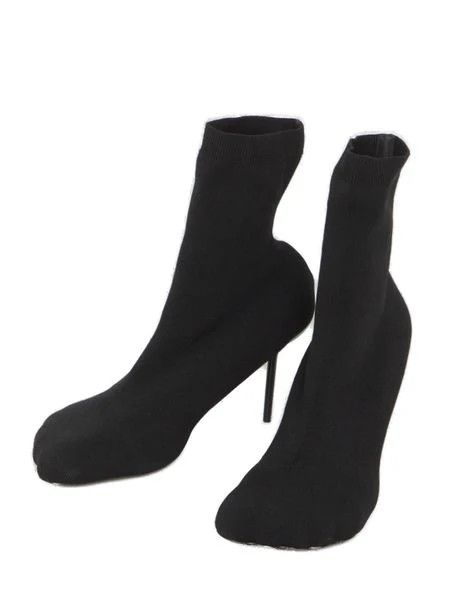 Balenciaga o1w1db10625 Anatomic Bootie H90 Knit in Black Size US 6 / IT 36 - 4 Thumbnail
