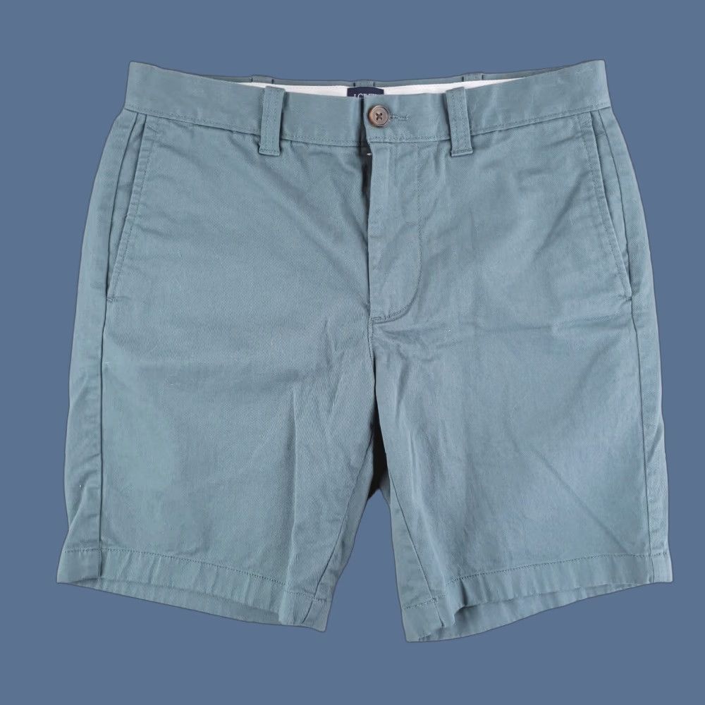 J.Crew J.CREW Shorts Mens 30 Green Casual Cotton Chino 9" Inseam Size US 30 / EU 46 - 1 Thumbnail