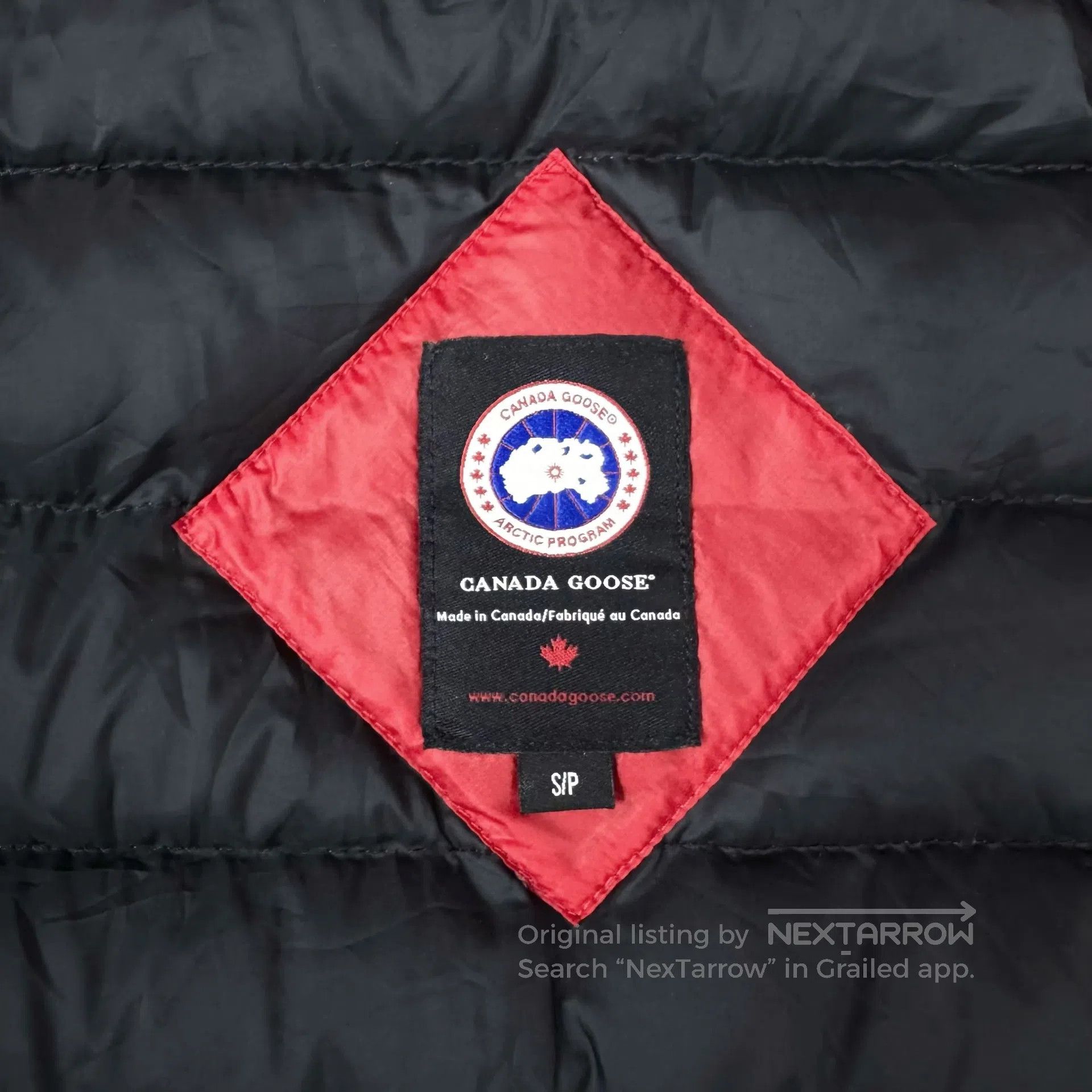 Canada Goose Canada Goose Red Ribbed Stripe Sleeve Logo Hooded Lightwei Size US S / EU 44-46 / 1 - 3 Thumbnail