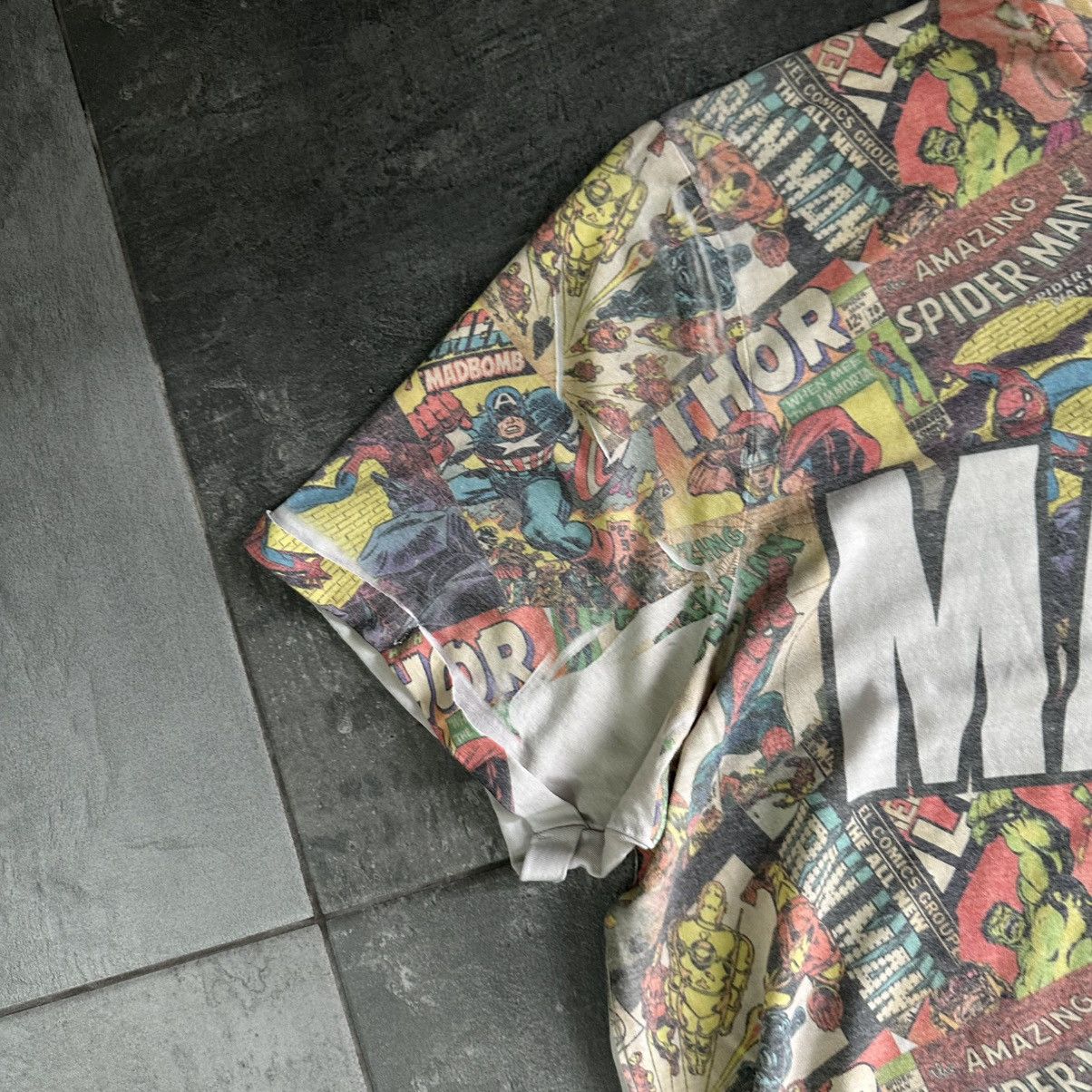 Marvel Comics × Vintage Vintage Marvel Comics T-shirts Overprinted Cartoon Y2K Size US XL / EU 56 / 4 - 5 Thumbnail