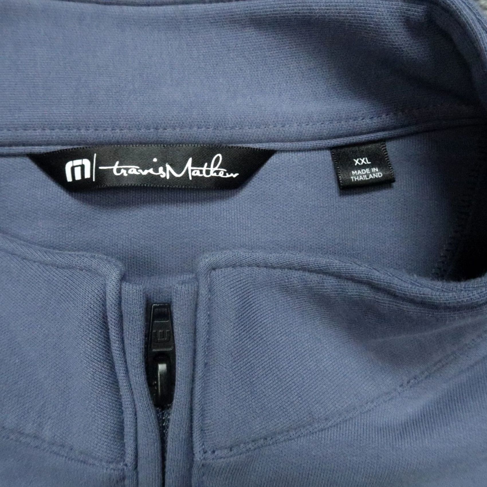 TravisMathew Travis Mathew Jacket Men 2XL Blue Full Zip Pockets Polo Coat Sportswear Size US XXL / EU 58 / 5 - 3 Thumbnail