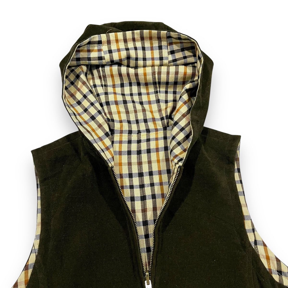 DAKS DAKS LONDON NOVACHECK REVERSIBLE VEST HOODIE Size US M / EU 48-50 / 2 - 3 Thumbnail