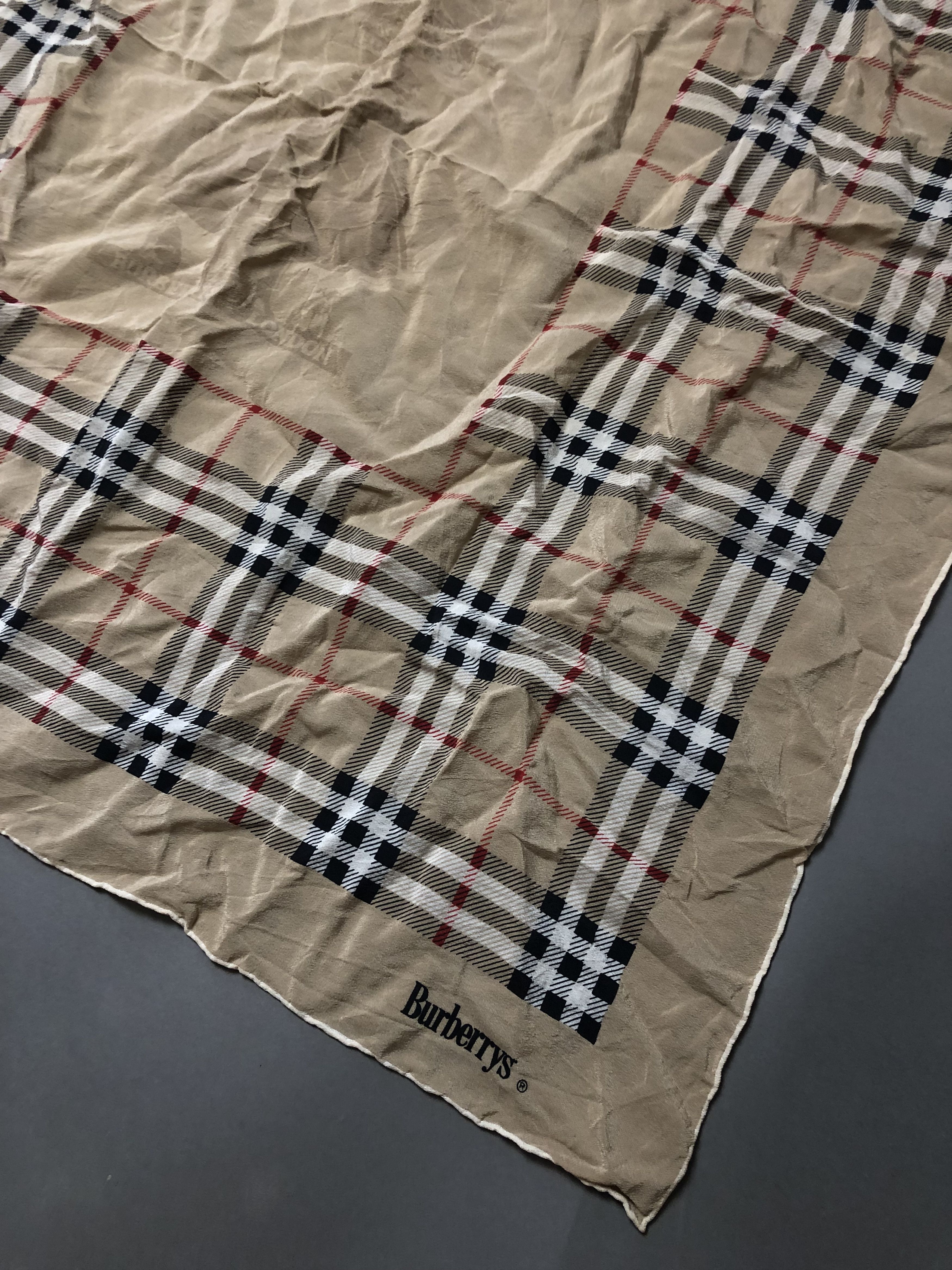 Burberry Vintage Burberrys London Scarf Silk Made in Italy Size ONE SIZE - 2 Thumbnail
