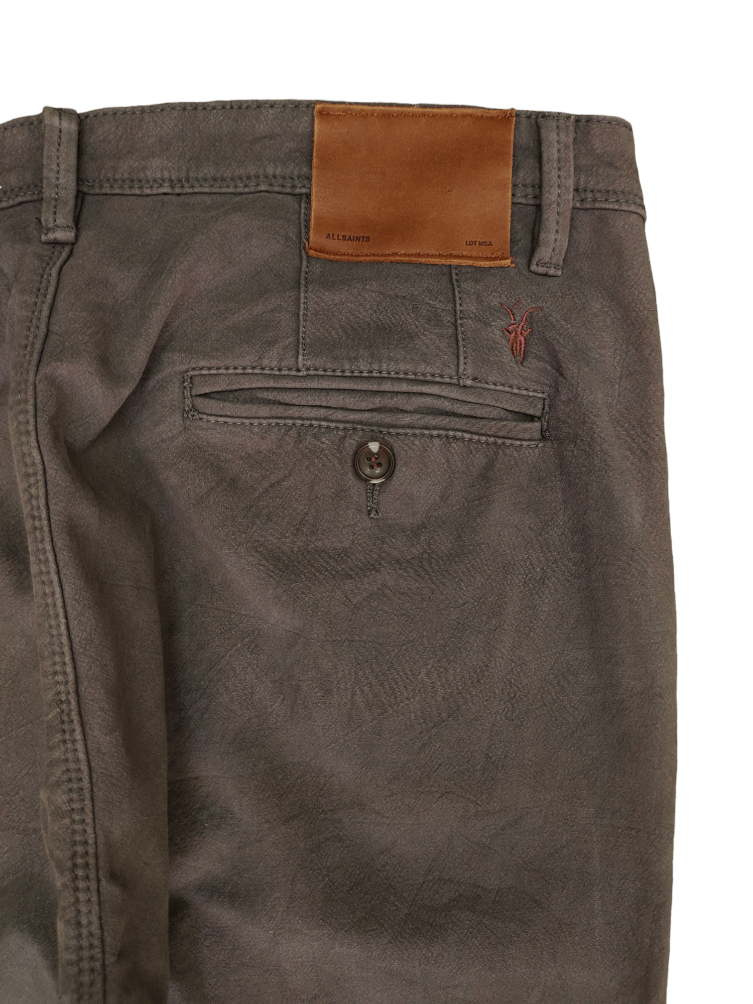 Allsaints All Saint Narrow Skood Fit Trouser Pants Size US 32 / EU 48 - 12 Thumbnail