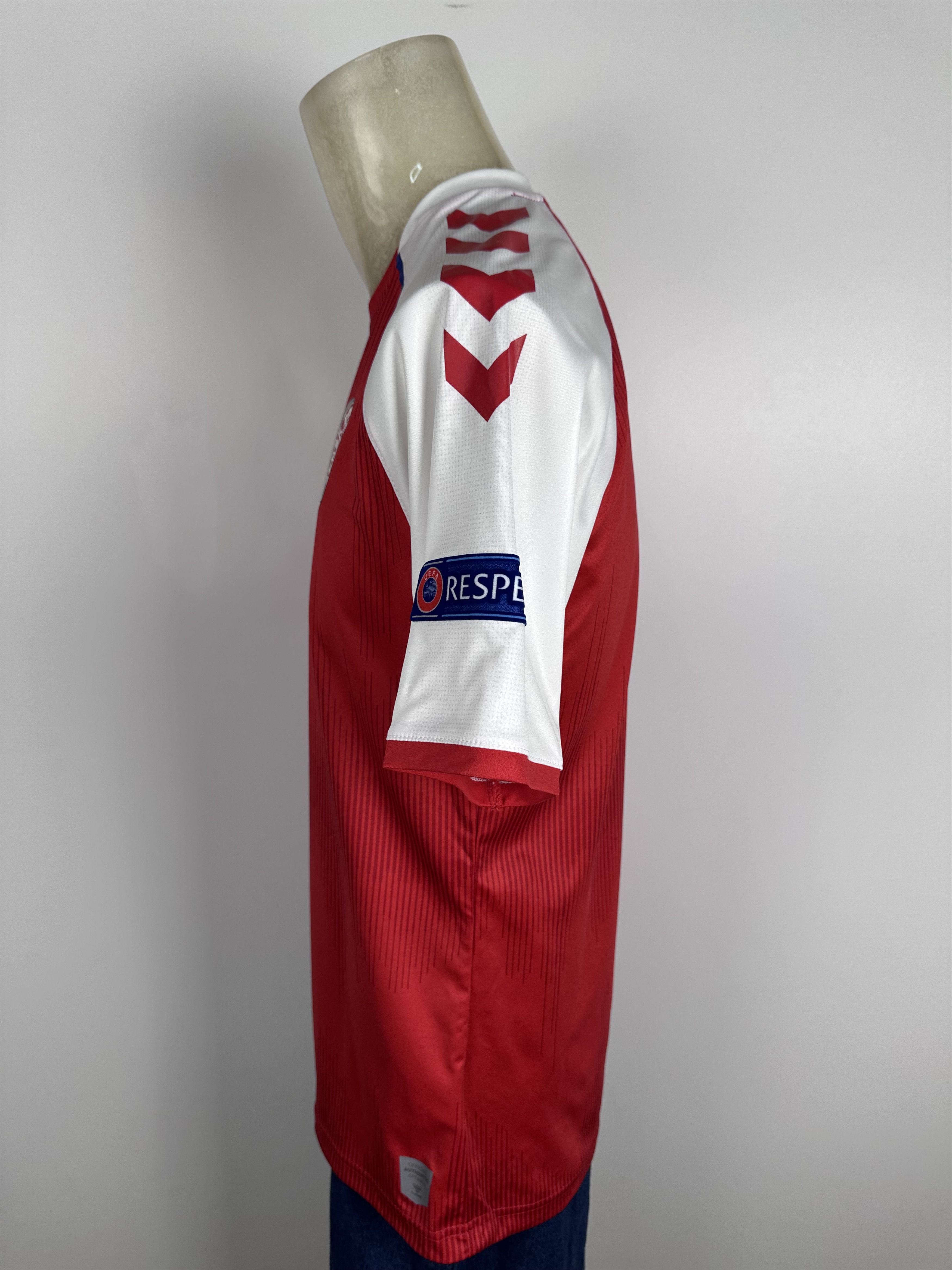 Hummel DENMARK 2021 22 HOME FOOTBALL SHIRT SOCCER JERSEY HUMMEL RED Size US L / EU 52-54 / 3 - 9 Thumbnail