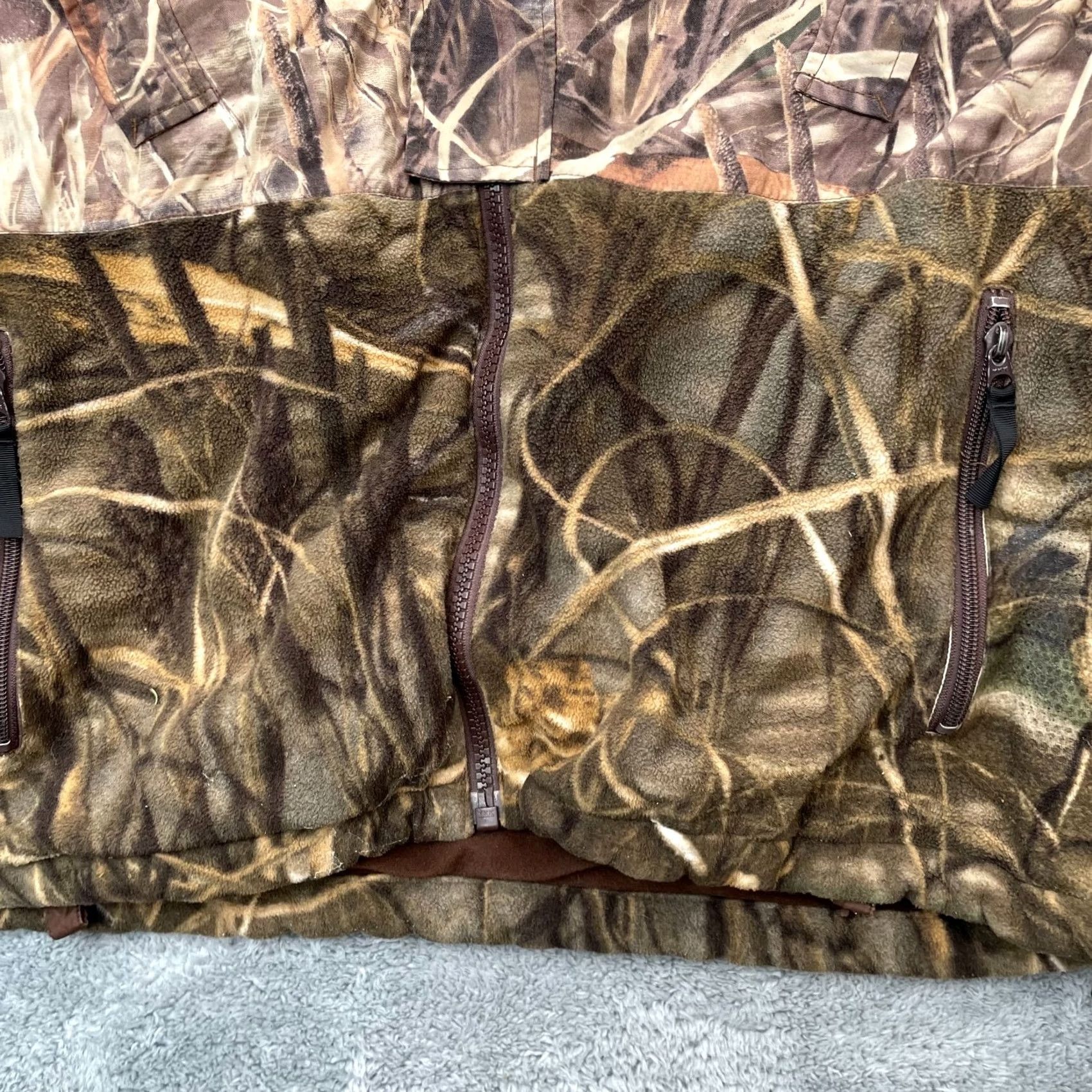 Vintage VINTAGE Cabela's Jacket Mens XL Brown Camo Real Tree Coat Insulated Hooded Full Zip Parka Brown Camouflage Regular Fit Men XL Jacket Size US XL / EU 56 / 4 - 4 Thumbnail