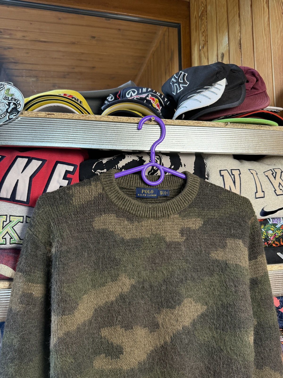 Polo Ralph Lauren Polo Ralph Lauren wool camo sweater jumper Size XS / US 0-2 / IT 36-38 - 5 Thumbnail