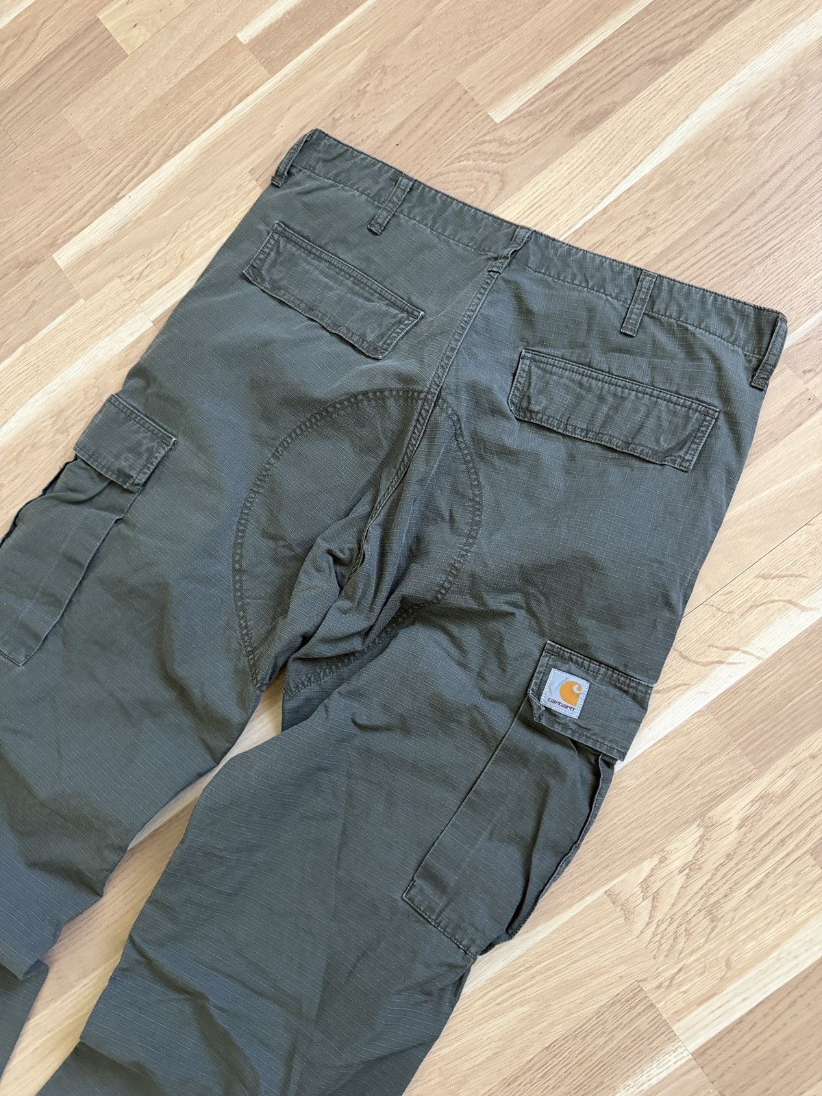 Carhartt Carhartt cargo regular pants vintage workwear khaki 2000s Size US 34 / EU 50 - 4 Thumbnail