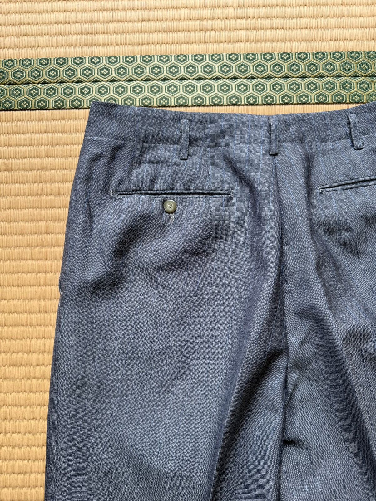 Other Summer Vintage All Wool MIYUKI KEORI Pinstripe Suit Japan Size 42R - 15 Thumbnail