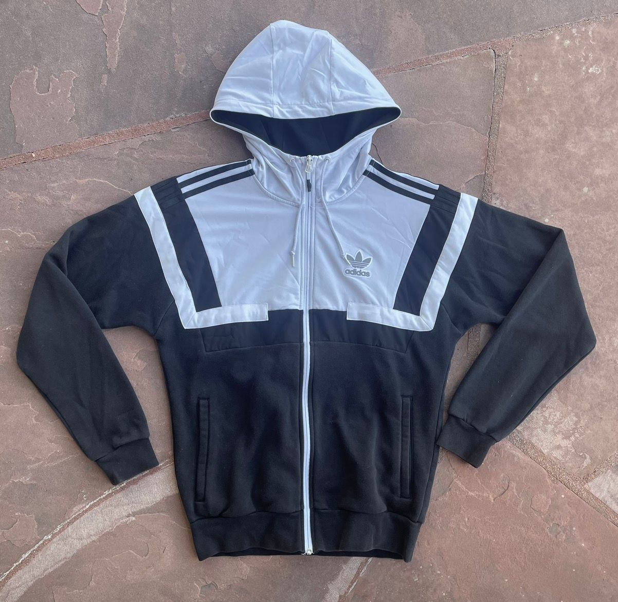 Adidas full zip hoodie jacket S Grailed
