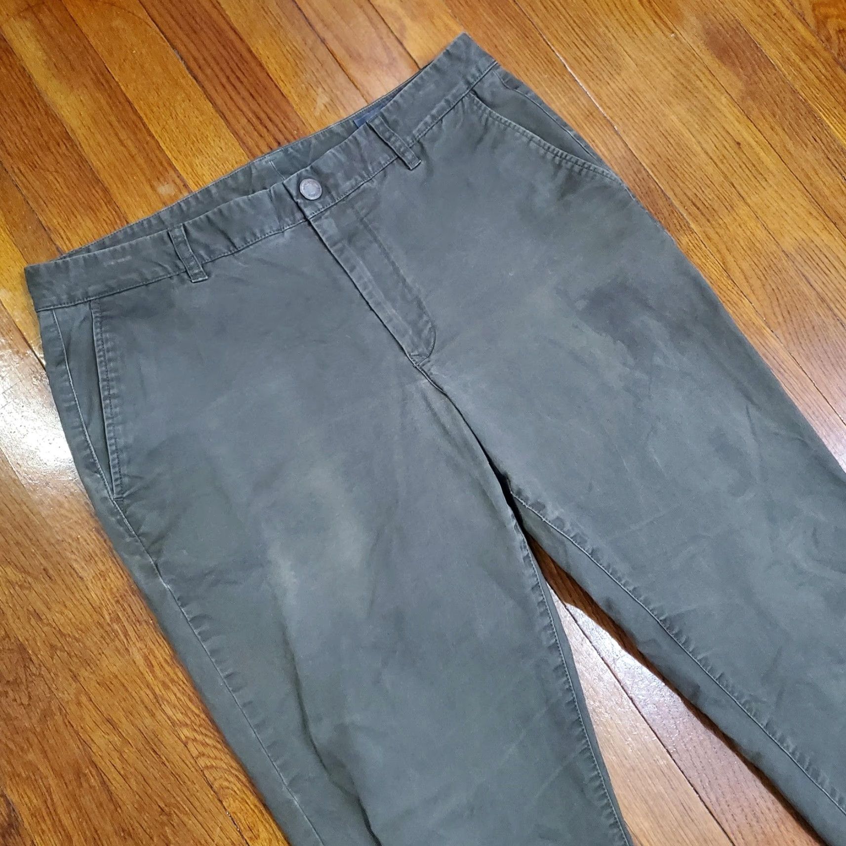 Bonobos Bonobos Pants Mens 34x32 Gray Straight Fit Cotton Chinos Casual Work Trousers Size US 34 / EU 50 - 6 Thumbnail